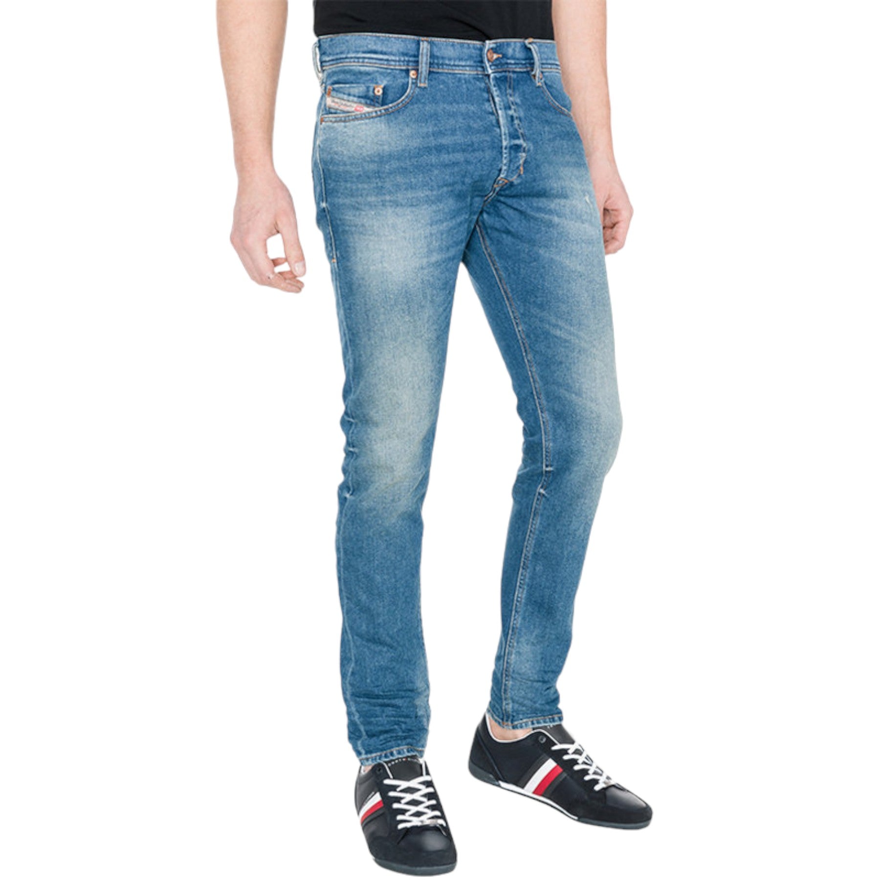 DIESEL TEPPHAR 089AW Mens Jeans Denim Slim Carrot Fit Cotton Stretch Casual Pant