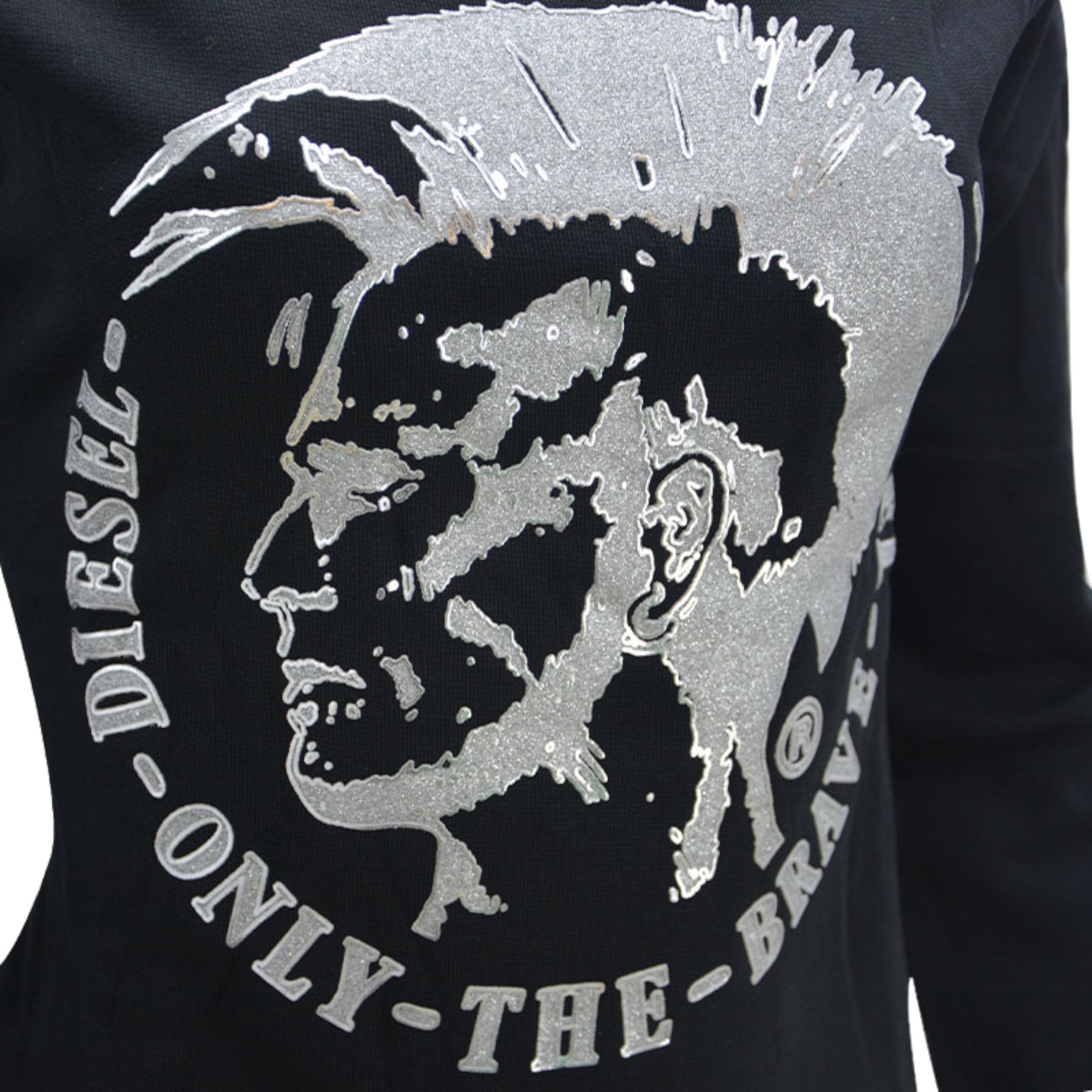 DIESEL F RADI T Felpa Womens Sweatshirts Crew Neck Pullover Winter Sweat Top S M