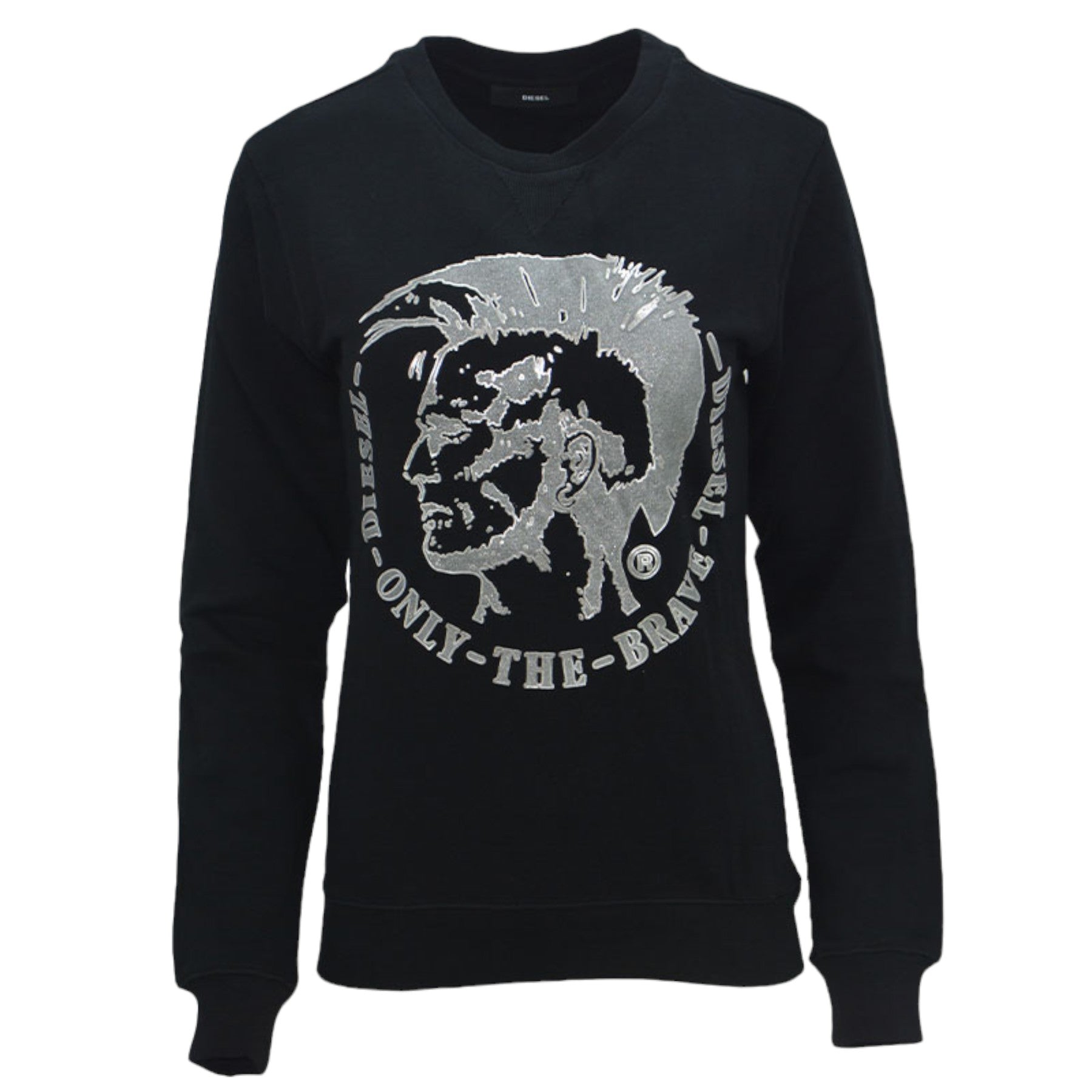 DIESEL F RADI T Felpa Womens Sweatshirts Crew Neck Pullover Winter Sweat Top S M