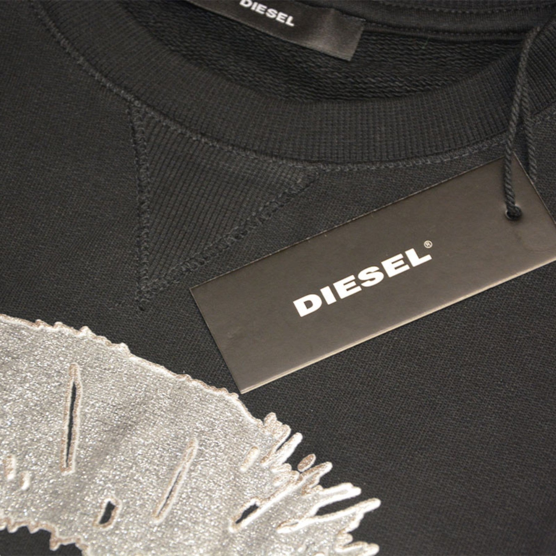 DIESEL F RADI T Felpa Womens Sweatshirts Crew Neck Pullover Winter Sweat Top S M