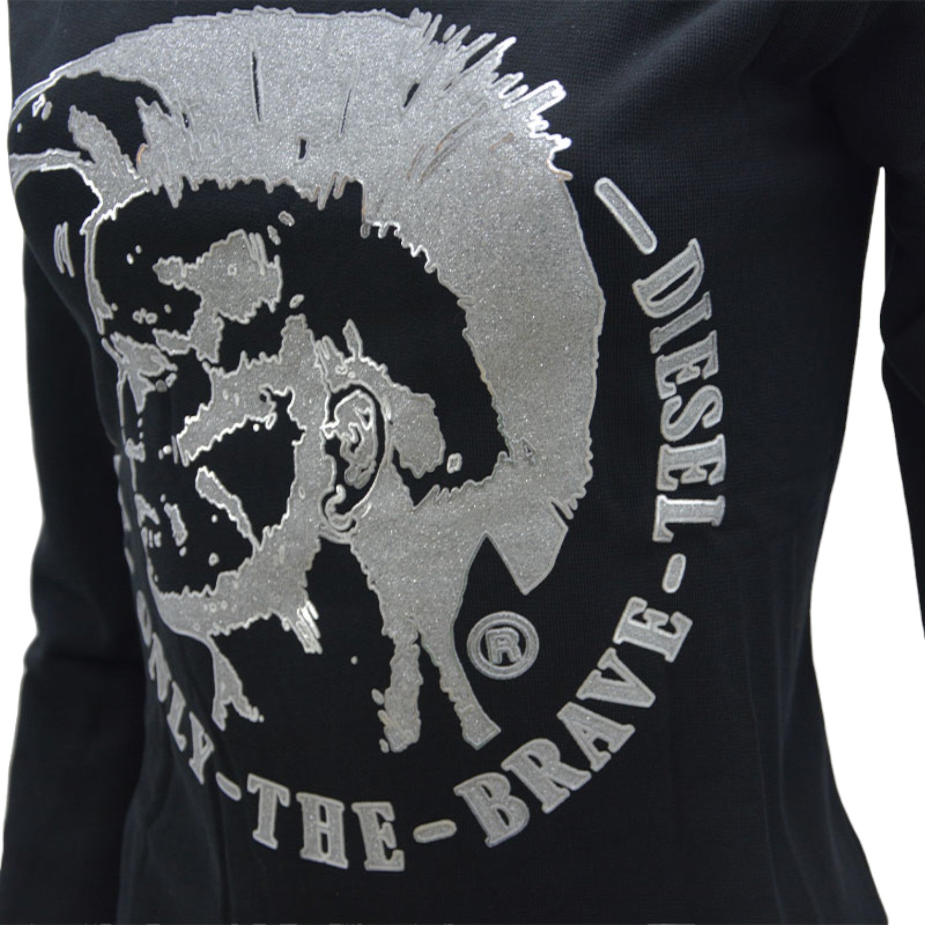 DIESEL F RADI T Felpa Womens Sweatshirts Crew Neck Pullover Winter Sweat Top S M