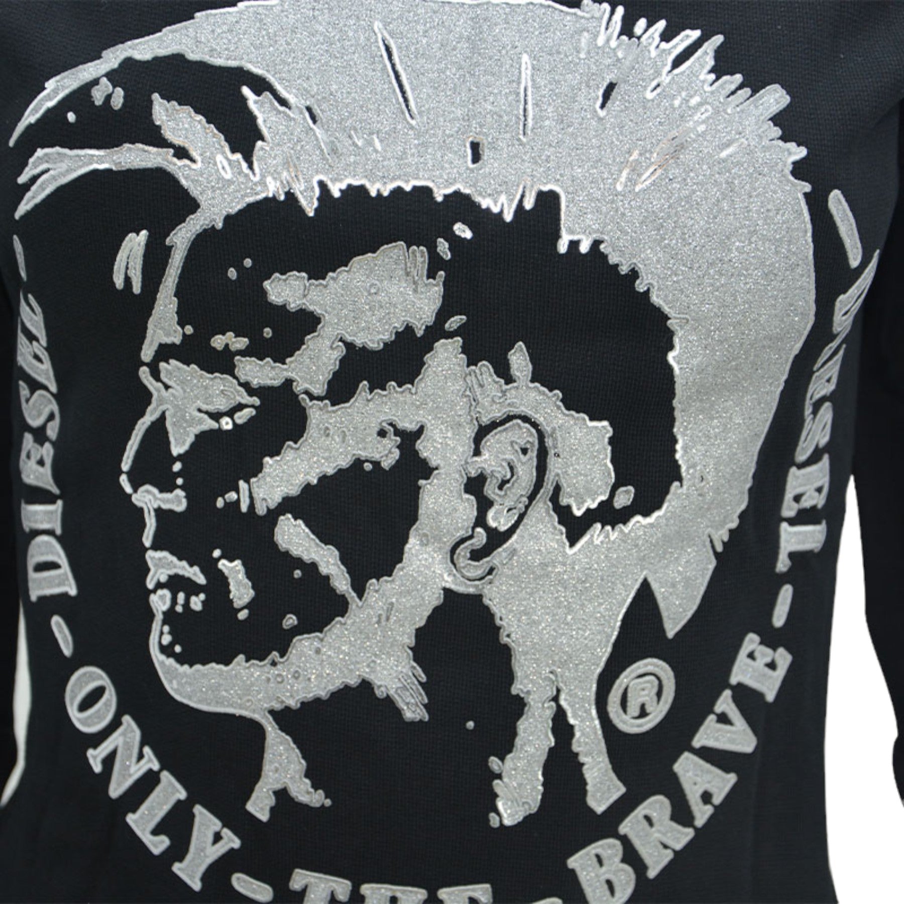 DIESEL F RADI T Felpa Womens Sweatshirts Crew Neck Pullover Winter Sweat Top S M