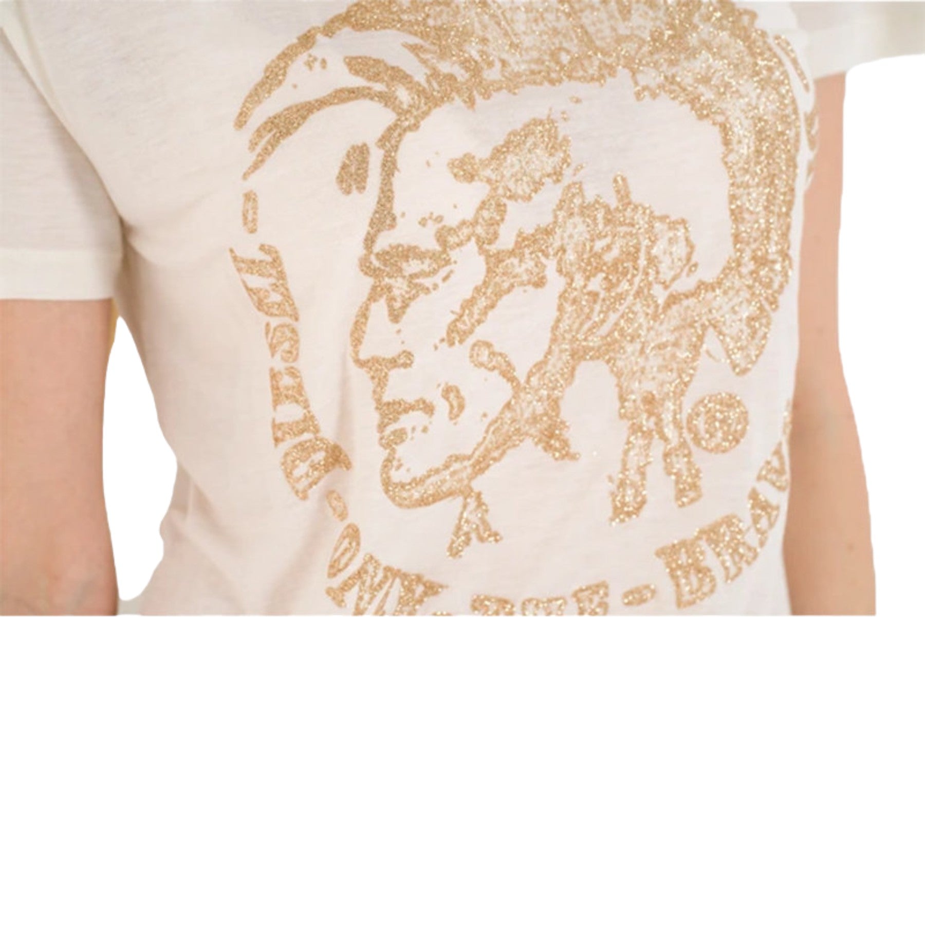 DIESEL T MORI Womens T Shirt Crew Neck Short Sleeve Casual Summer Cotton Top NEW