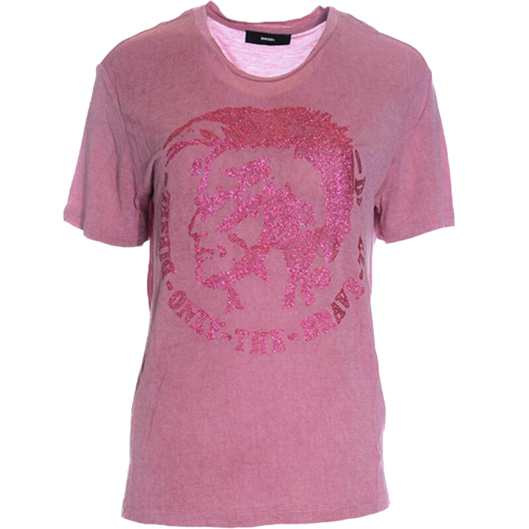 DIESEL T MORI Womens T Shirt Crew Neck Short Sleeve Casual Summer Cotton Top NEW