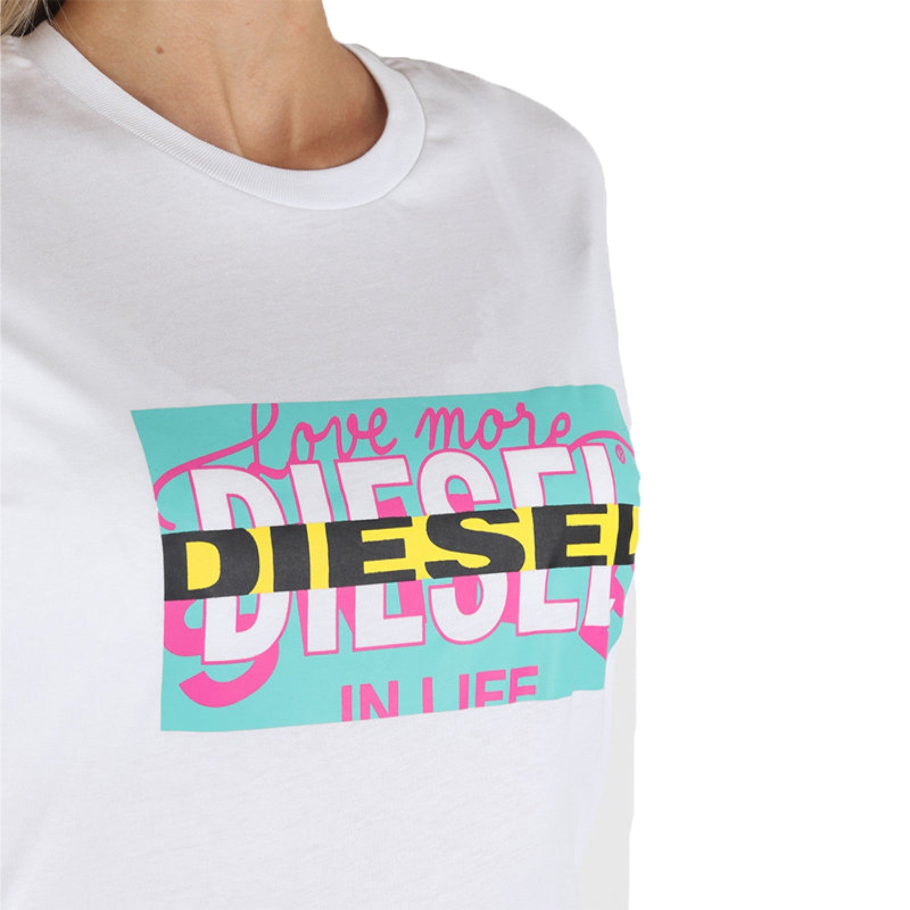 DIESEL T LIGA Womens T Shirt Crew Neck Short Sleeve Top Casual Summer Tee NEW