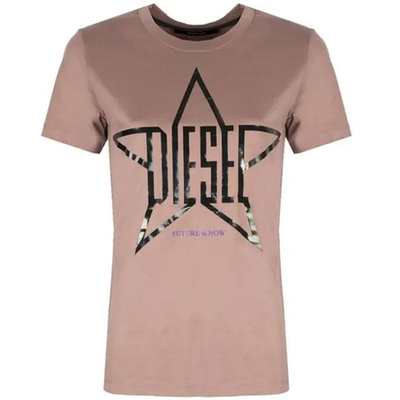 DIESEL T SILY ZA Womens T Shirt Crew Neck Short Sleeve Top Casual Summer Tee NEW