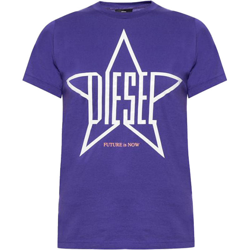 DIESEL T SILY ZA Womens T Shirt Crew Neck Short Sleeve Top Casual Summer Tee NEW