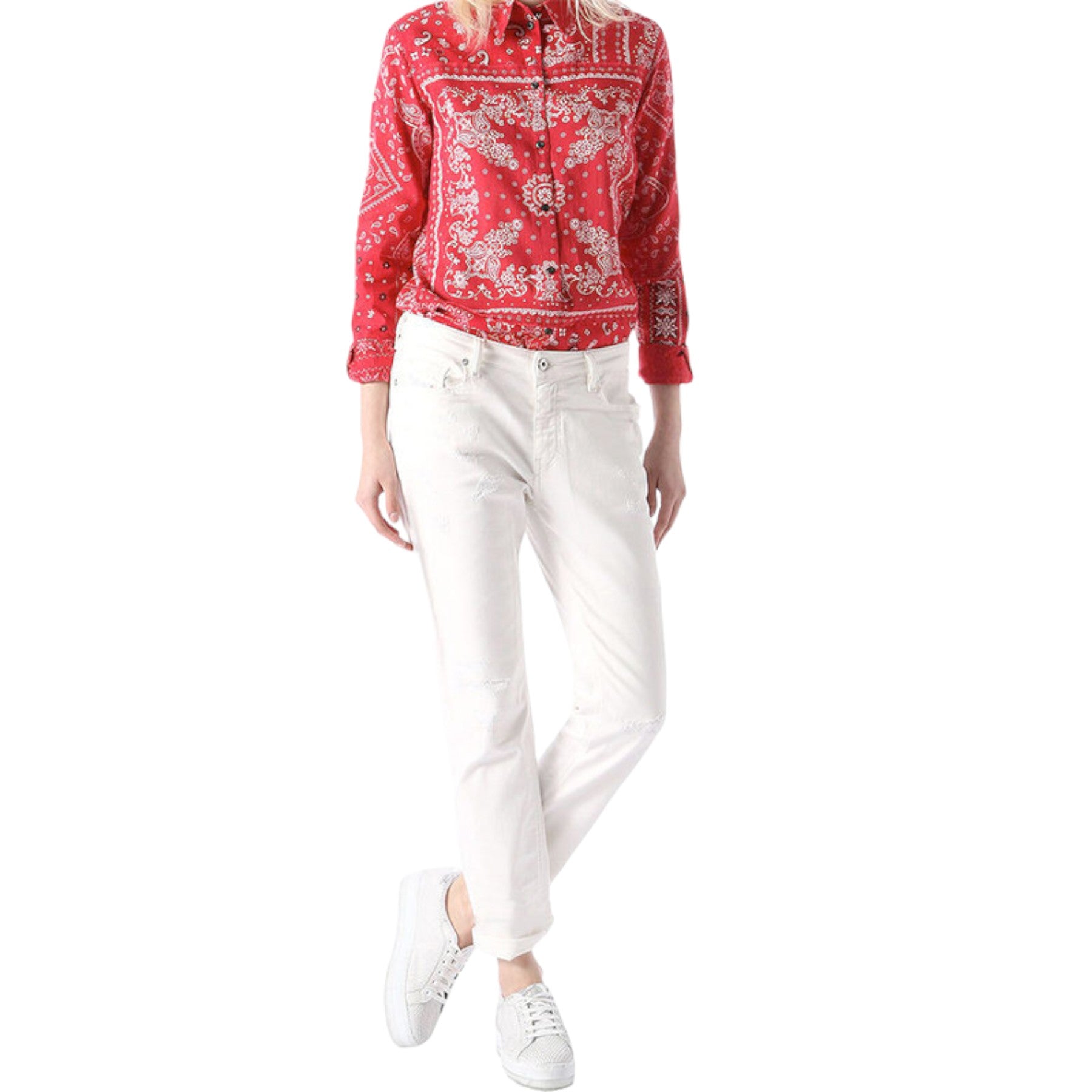 DIESEL GRUPEE NE 0672D Womens Jeans Slim Fit Stretchy Casual Denim Jogg Pants