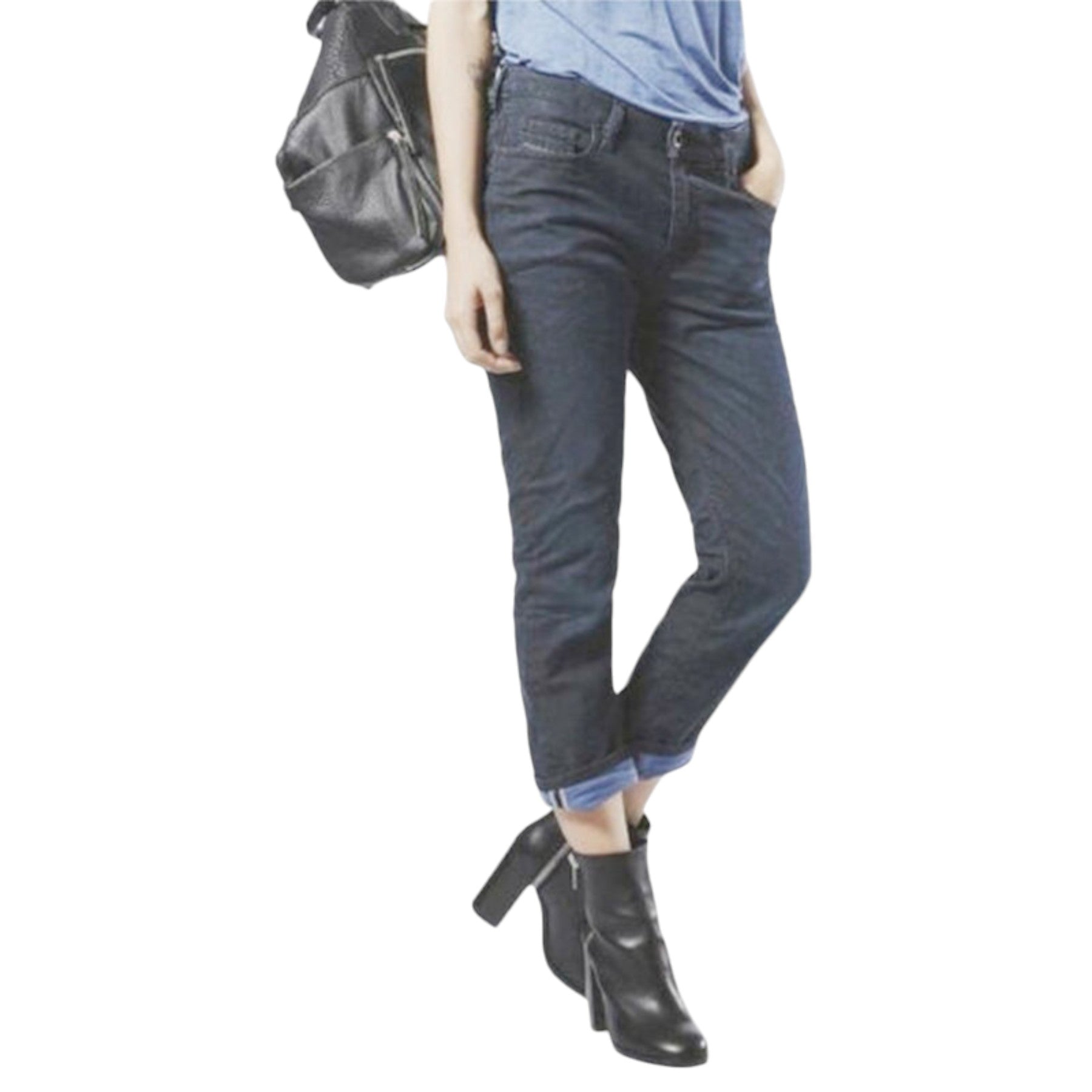 DIESEL RIZZO NE 0681S Womens Denim Jeans Stretchy Slim Fit Blue Sweat Jogg Pants