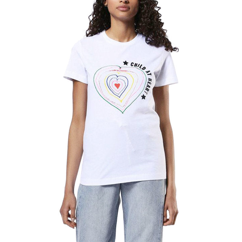 DIESEL NAO T HEA Womens T Shirts Crew Neck Short Sleeve Casual Summer Tee NEW