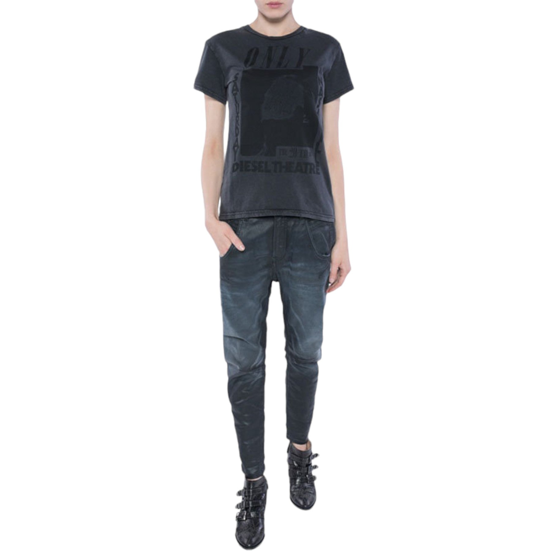 DIESEL T SULLY BA Womens T Shirts Crew Neck Short Sleeve Casual Summer Tee NEW