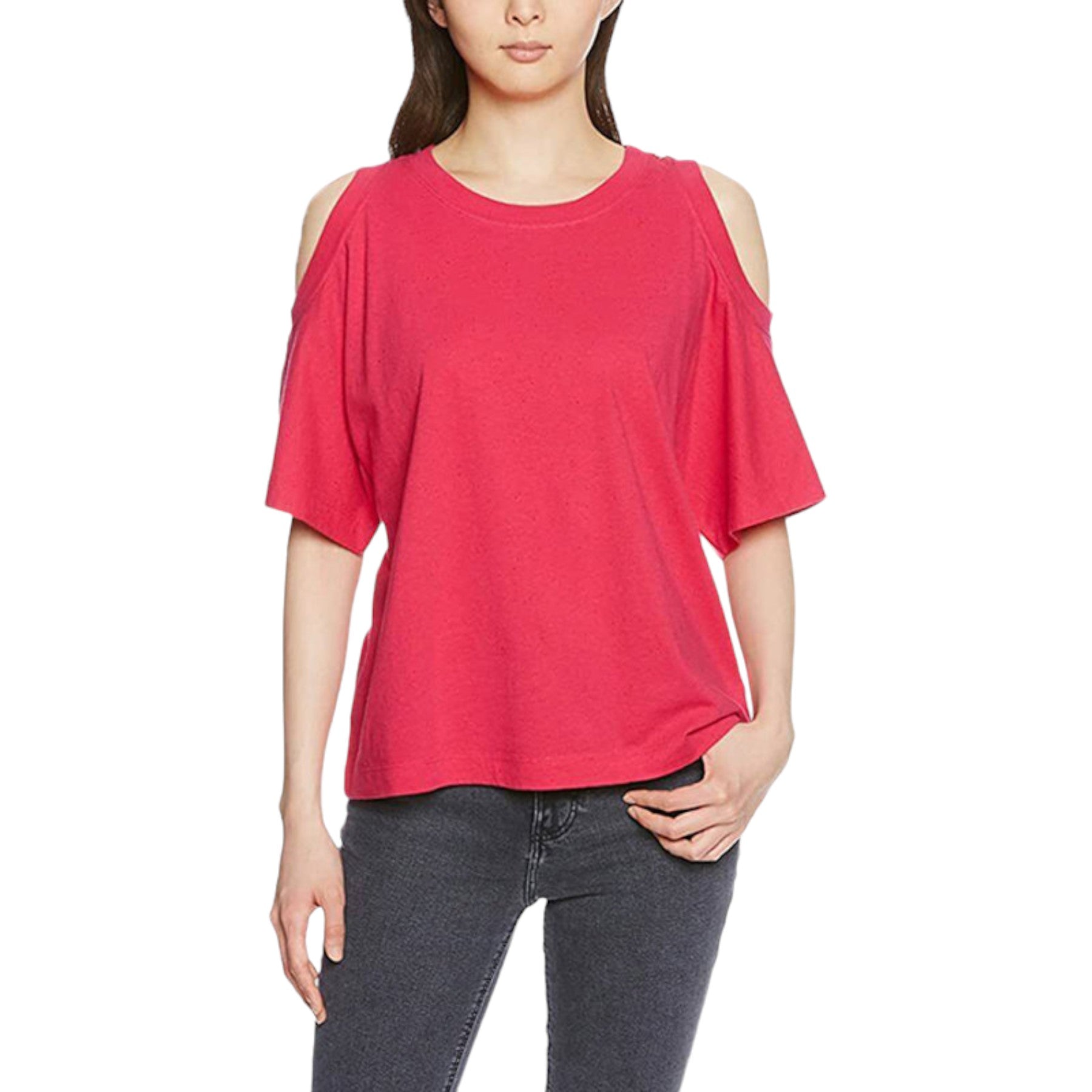 DIESEL T MARIE Womens T Shirts Crew Neck Short Sleeve Cut Out Summer Party Tops