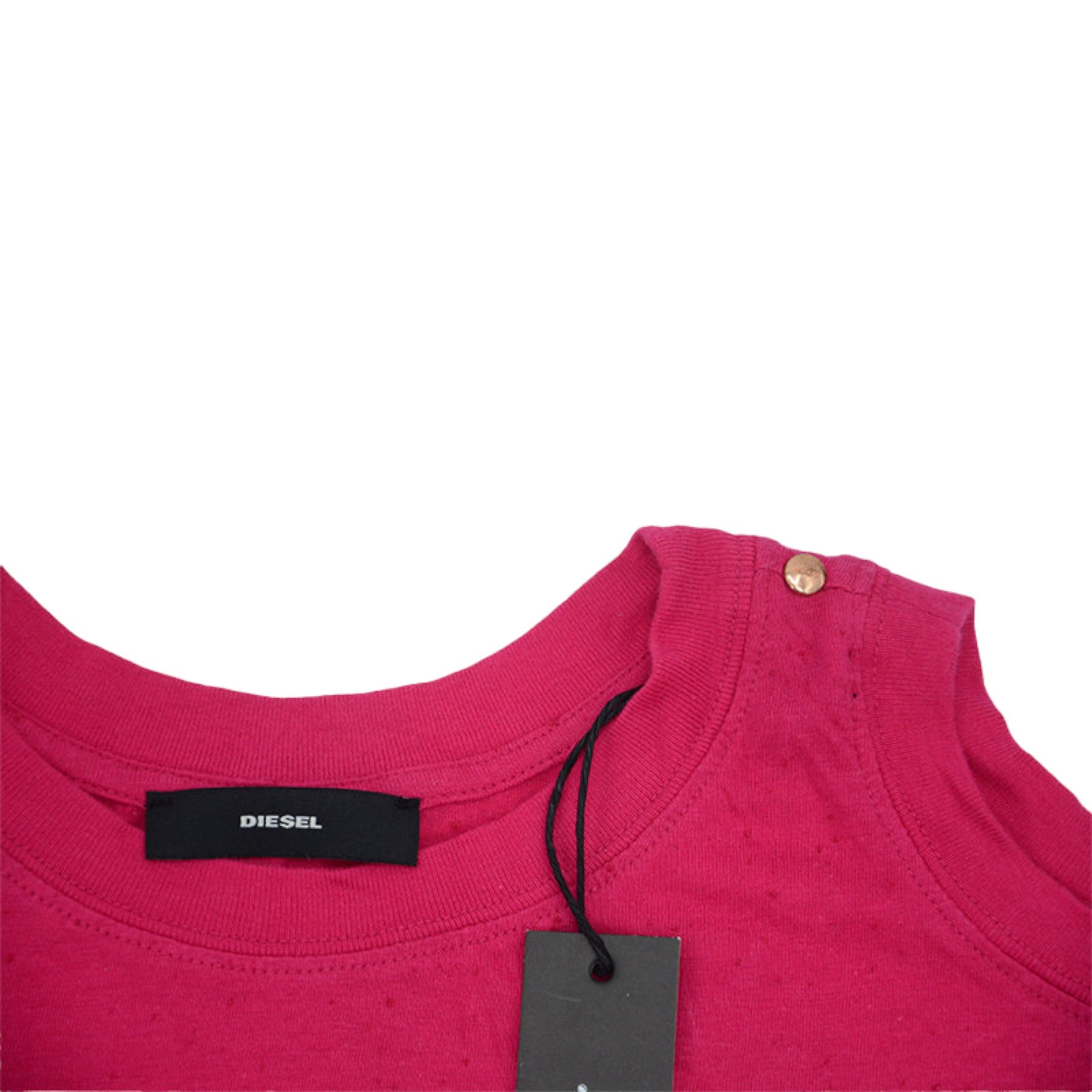 DIESEL T MARIE Womens T Shirts Crew Neck Short Sleeve Cut Out Summer Party Tops