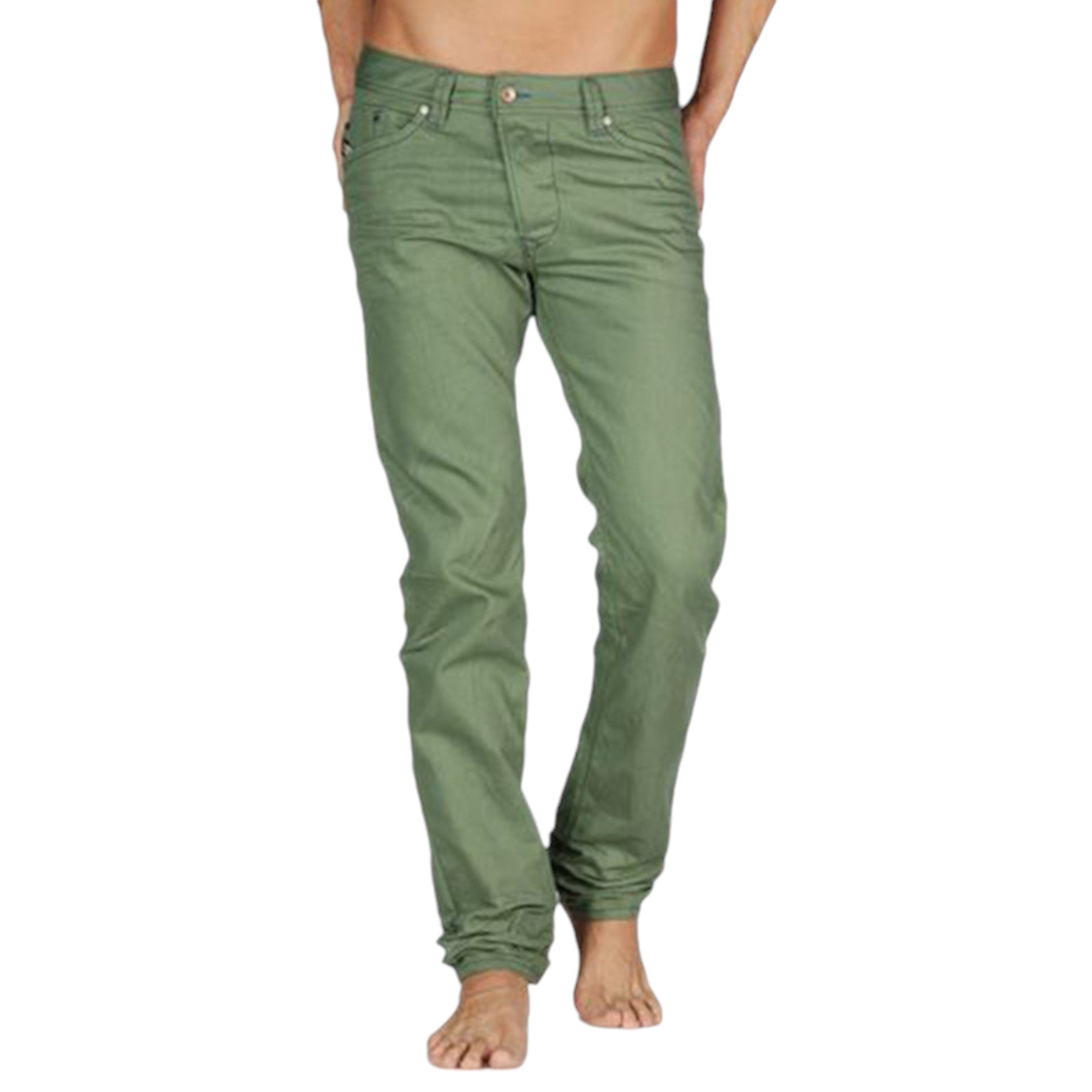 DIESEL DARRON 008QU Mens Jeans Tapered Leg Slim Fit Casual Cotton Denim Pants