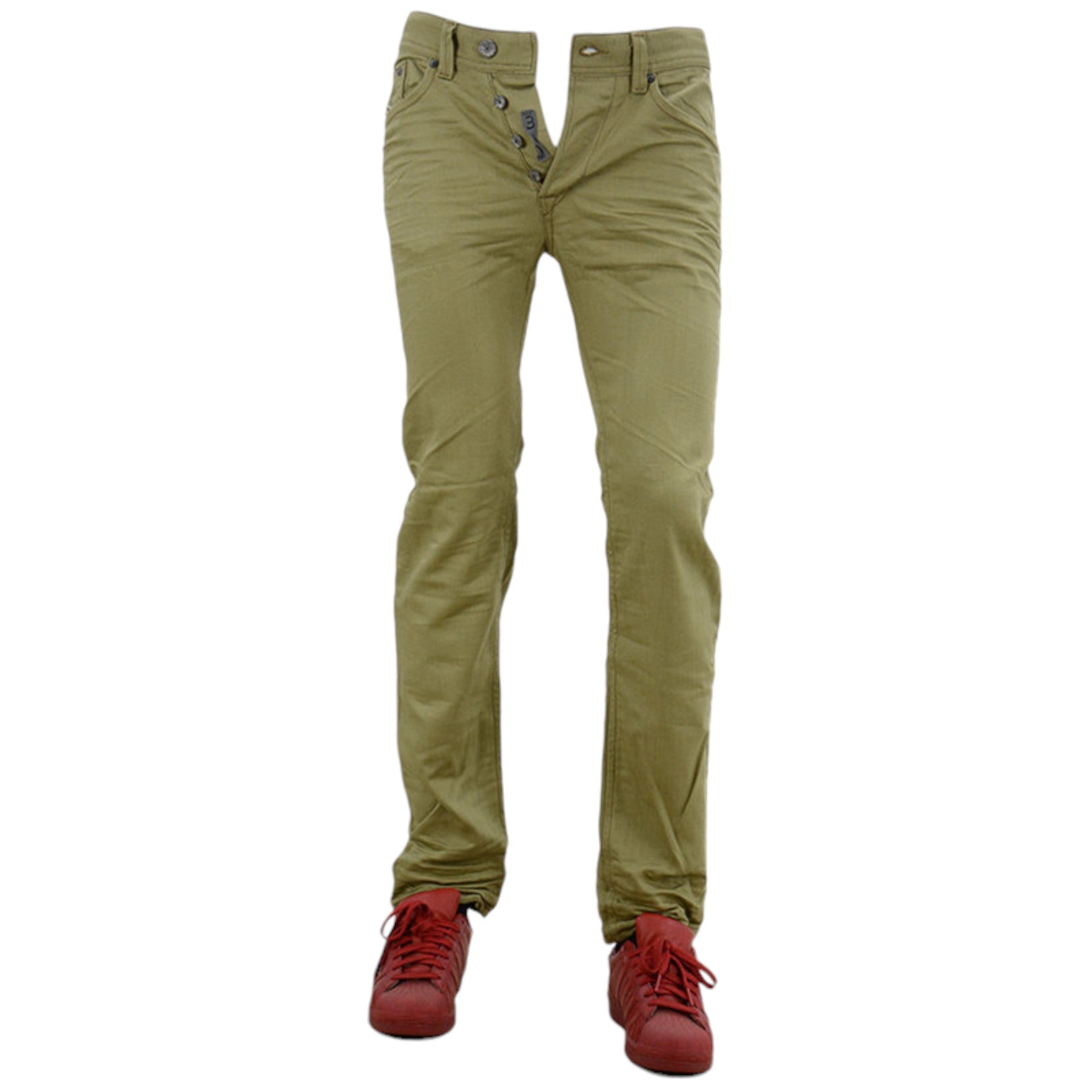 DIESEL DARRON 008QU Mens Jeans Tapered Leg Slim Fit Casual Cotton Denim Pants