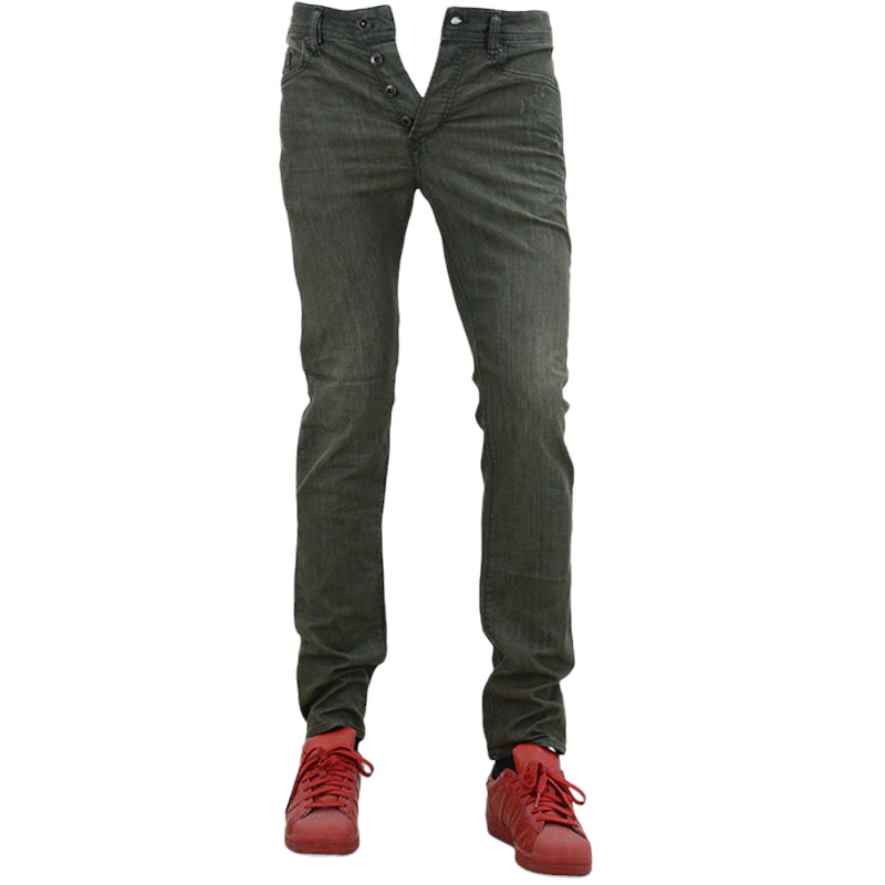 DIESEL BUSTER 0845K Mens Denim Jeans Casual Stretch Regular Slim Tapered Trouser