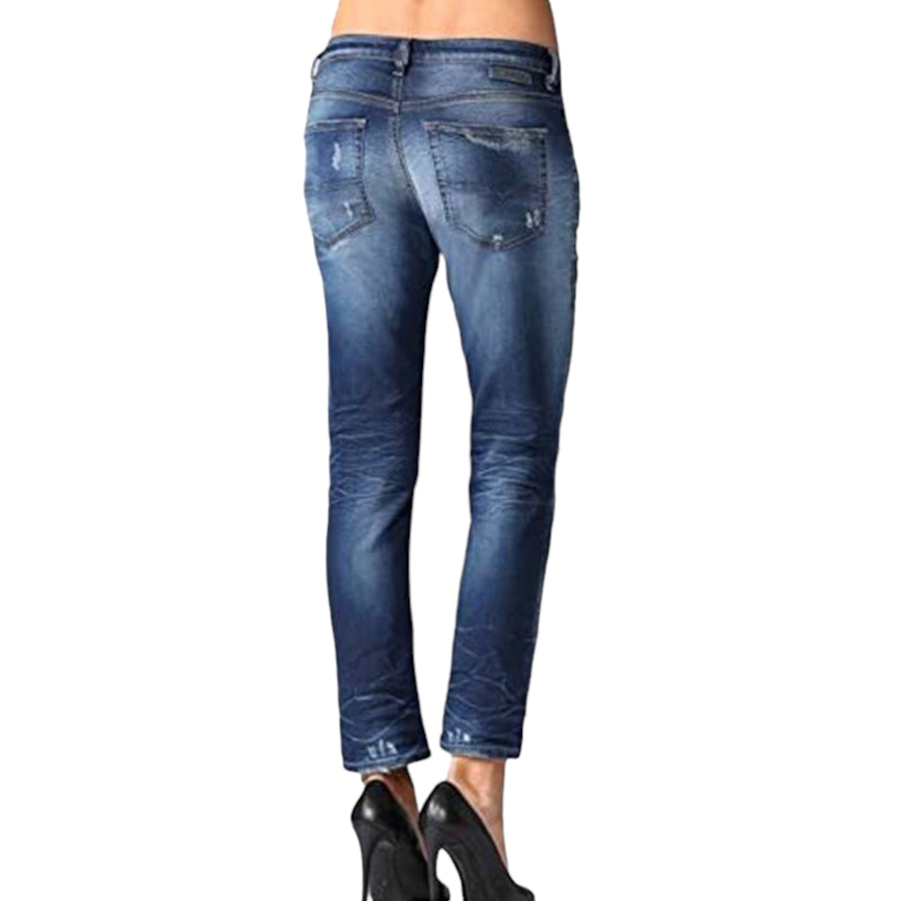 DIESEL RIZZO NE 0670U Womens Denim Sweat Jogg Jeans Trouser Stretch Casual Pants