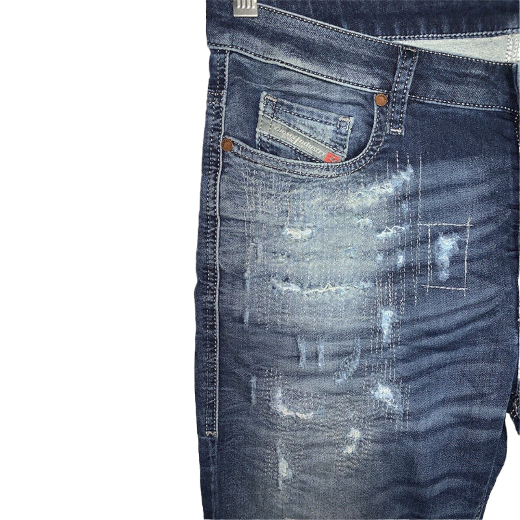 DIESEL RIZZO NE 0670U Womens Denim Sweat Jogg Jeans Trouser Stretch Casual Pants