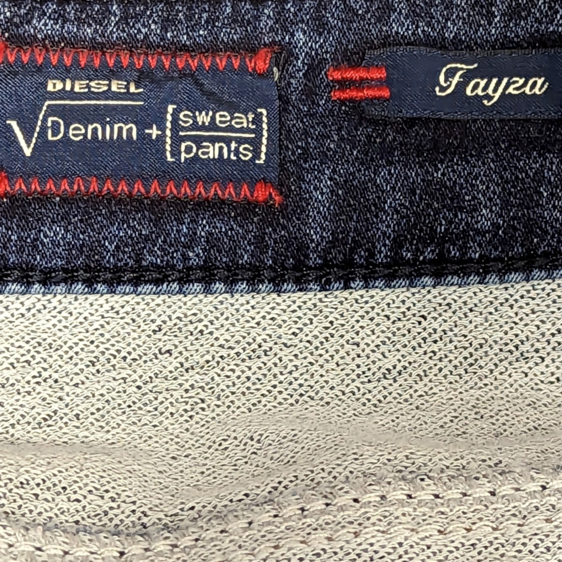 DIESEL FAYZA-NE 0670V Womens Denim Jeans Tapered Leg Stretch Sweat Jogg Pant NEW