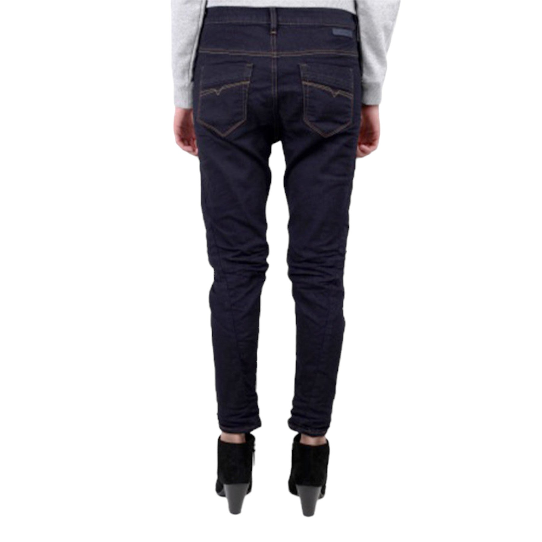 DIESEL FAYZA-NE 0600V Womens Denim Jeans Tapered Leg Casual Stretchy Jogg Pants