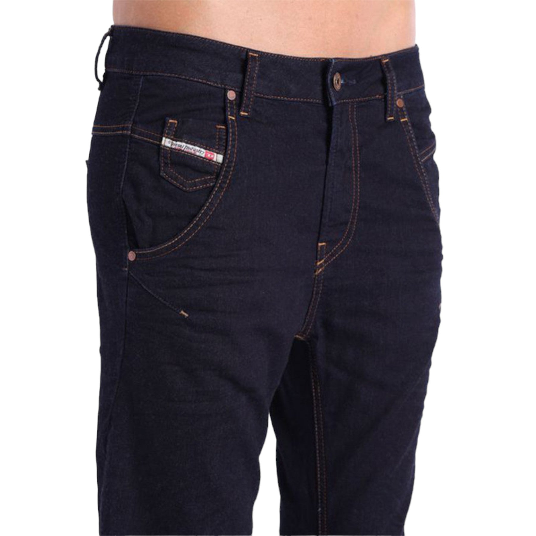 DIESEL FAYZA-NE 0600V Womens Denim Jeans Tapered Leg Casual Stretchy Jogg Pants