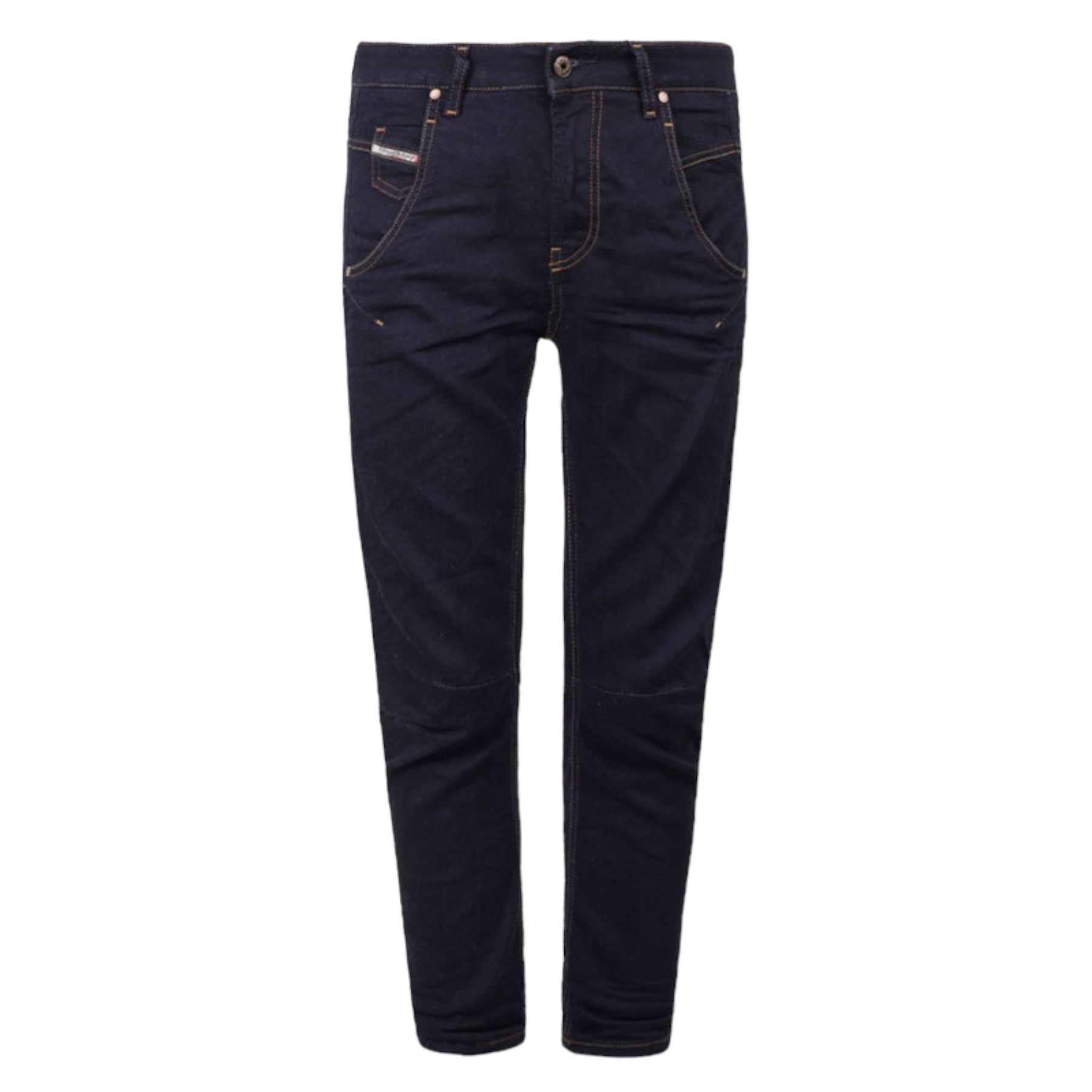 DIESEL FAYZA-NE 0600V Womens Denim Jeans Tapered Leg Casual Stretchy Jogg Pants