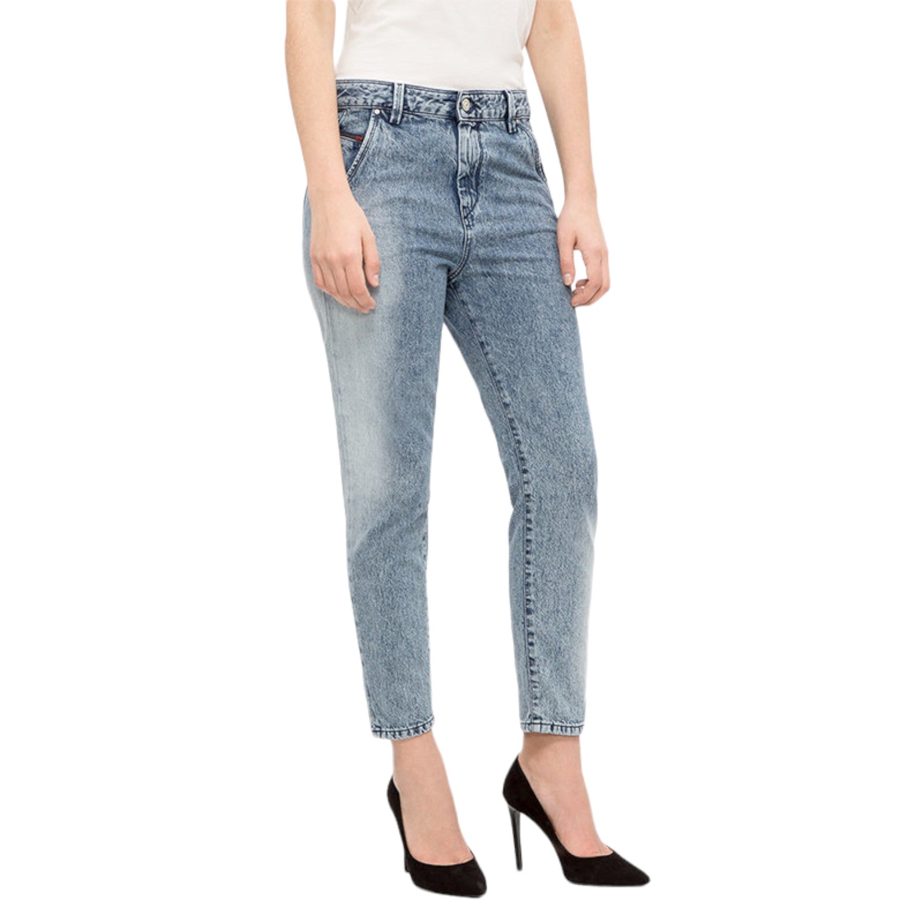 DIESEL FAYZA NE 084MH Womens Denim Jogg Jeans Tapered Leg Stretchy Regular Pants D Outlet