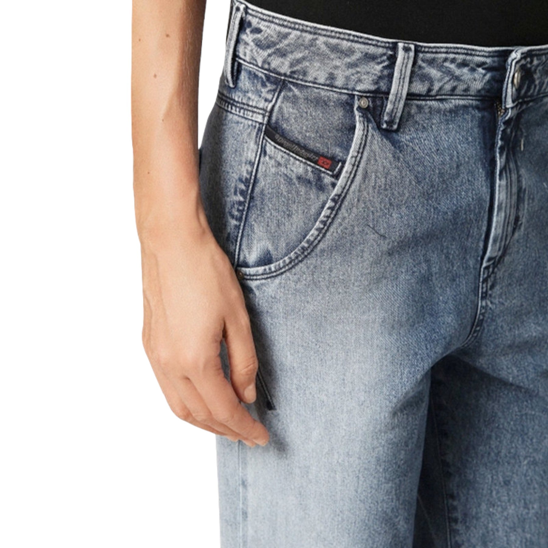 DIESEL FAYZA-NE 084MH Womens Denim Jogg Jeans Tapered Leg Stretchy Regular Pants