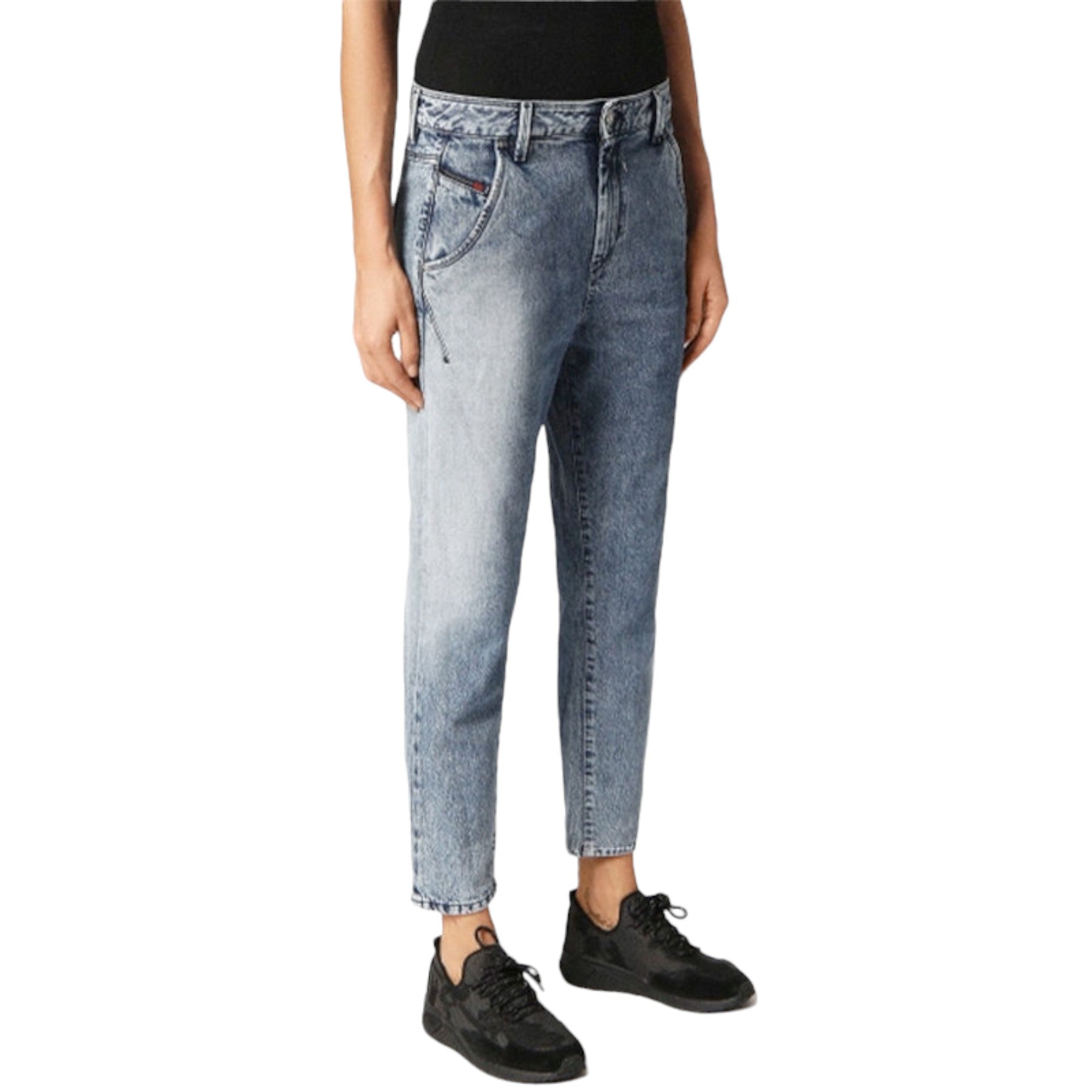 DIESEL FAYZA-NE 084MH Womens Denim Jogg Jeans Tapered Leg Stretchy Regular Pants