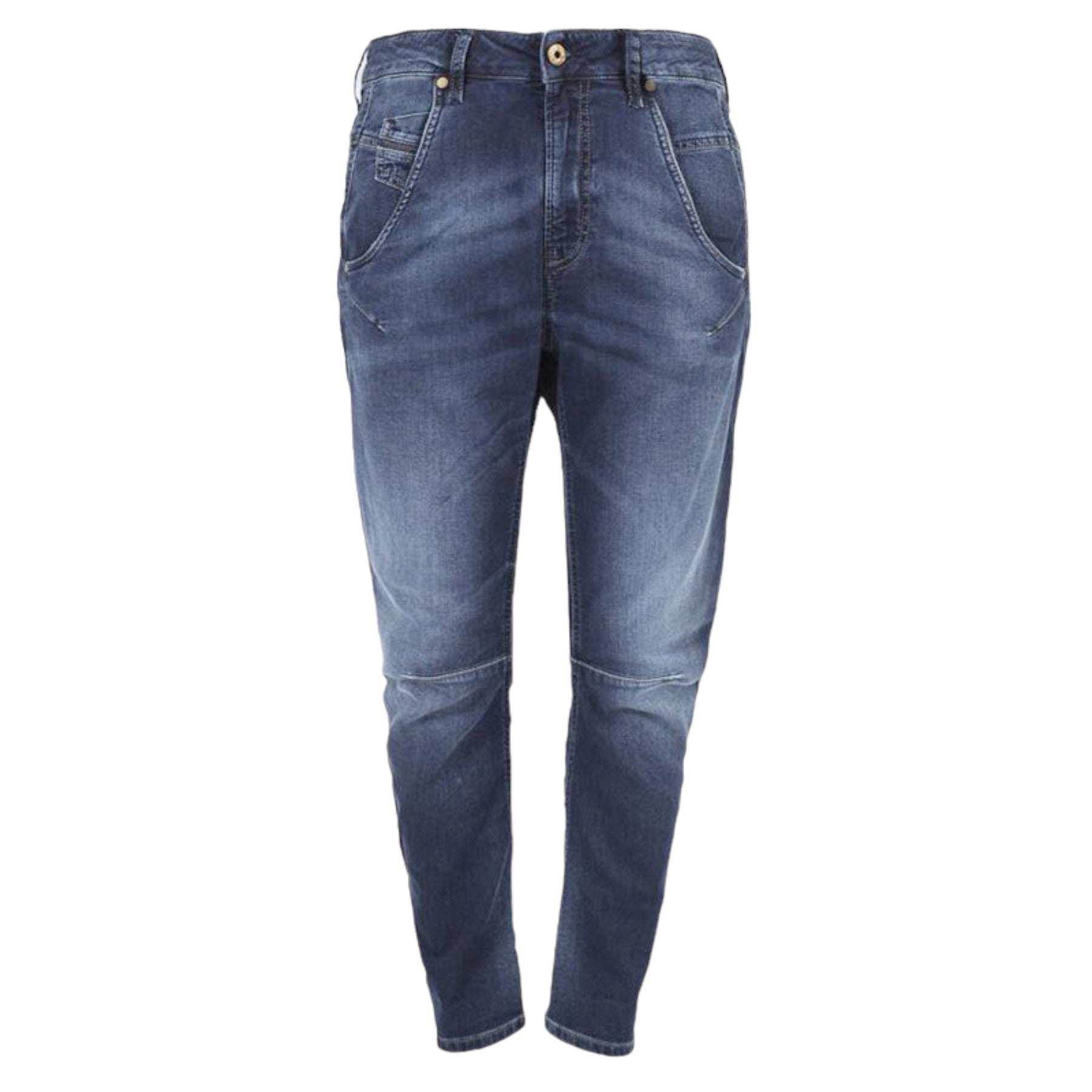 DIESEL FAYZA-NE 0674Y Womens Jeans Tapered Leg Stretch Casual Denim Jogg Pants