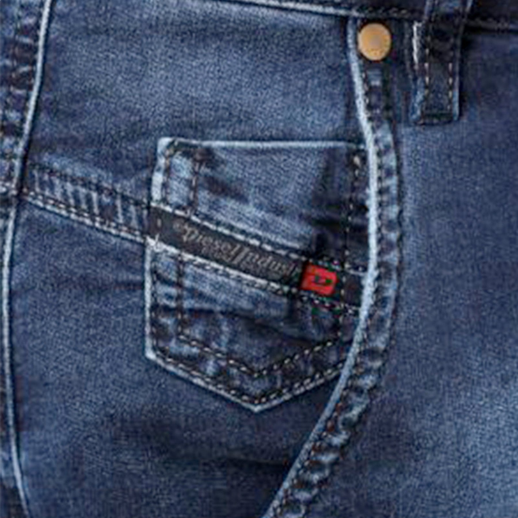 DIESEL FAYZA-NE 0674Y Womens Jeans Tapered Leg Stretch Casual Denim Jogg Pants