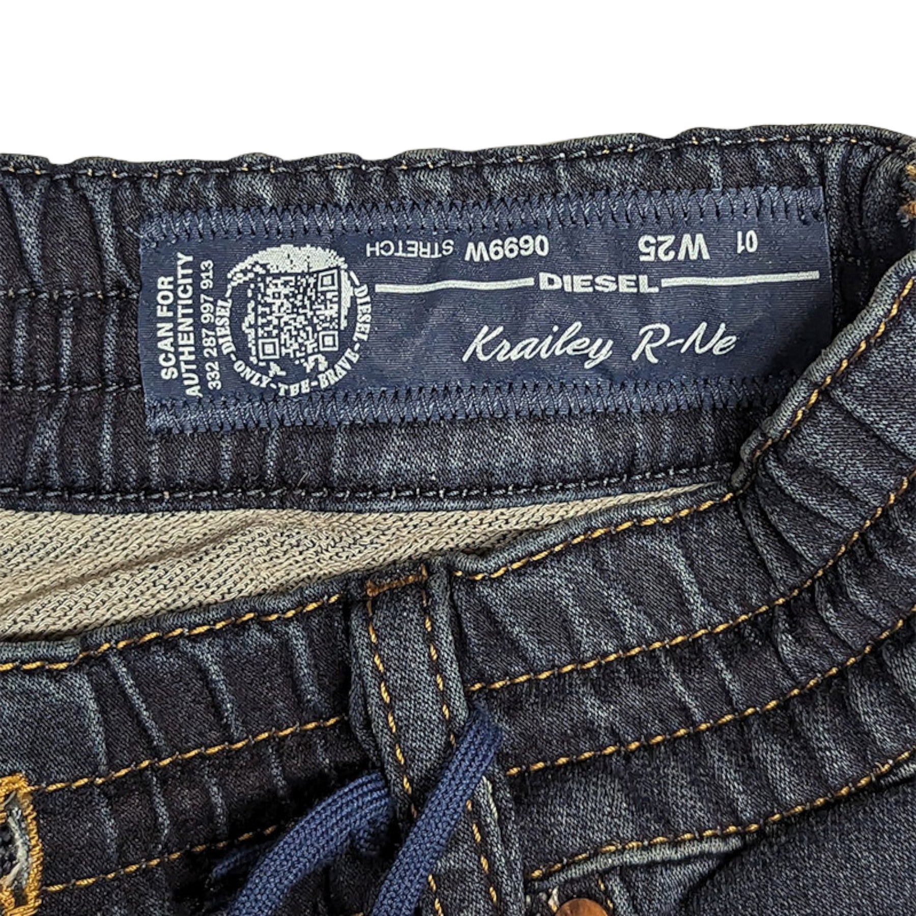 DIESEL KRAILEY NE 0699W Womens Jeans Distressed Slim Fit Ladies Denim Jogg Pants