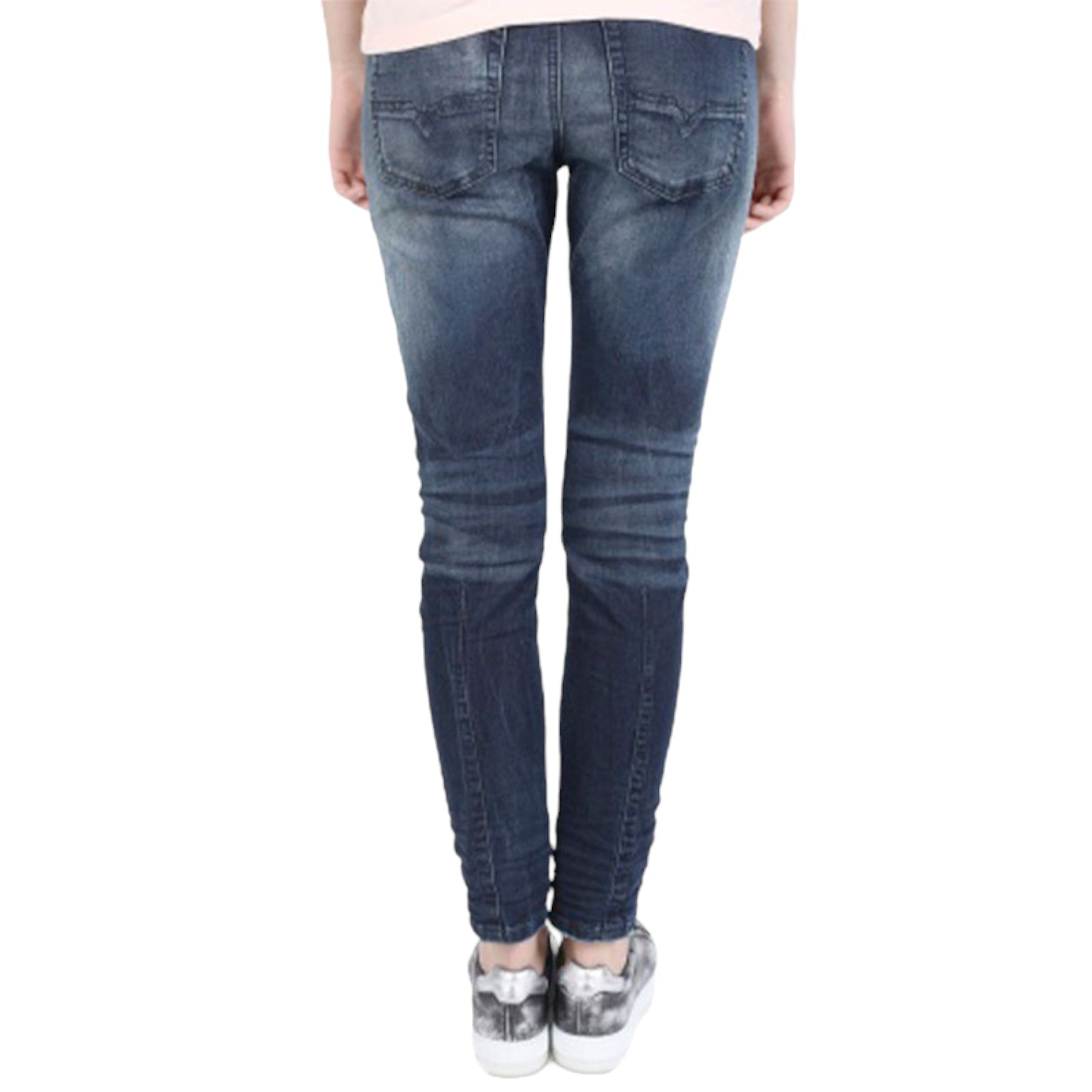 DIESEL KRAILEY NE 0678S Womens Jeans Distressed Skinny Leg Sweat Denim Jogg Pant