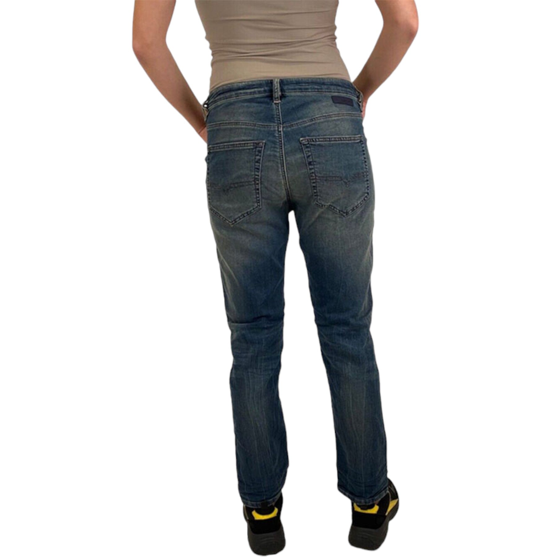 DIESEL GRUPEE NE 0668W Womens Jogg Jeans Denim Stretchy Slim Fit Sweat Pants NEW