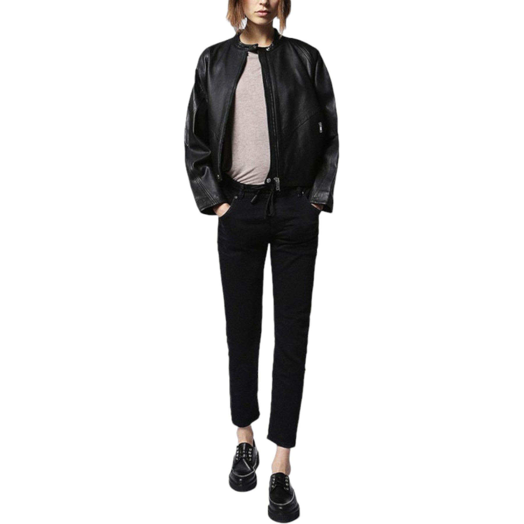 DIESEL KRAILEY NE 0677N Womens Jogg Jeans Slim Fit Skinny Leg Sweat Denim Pants