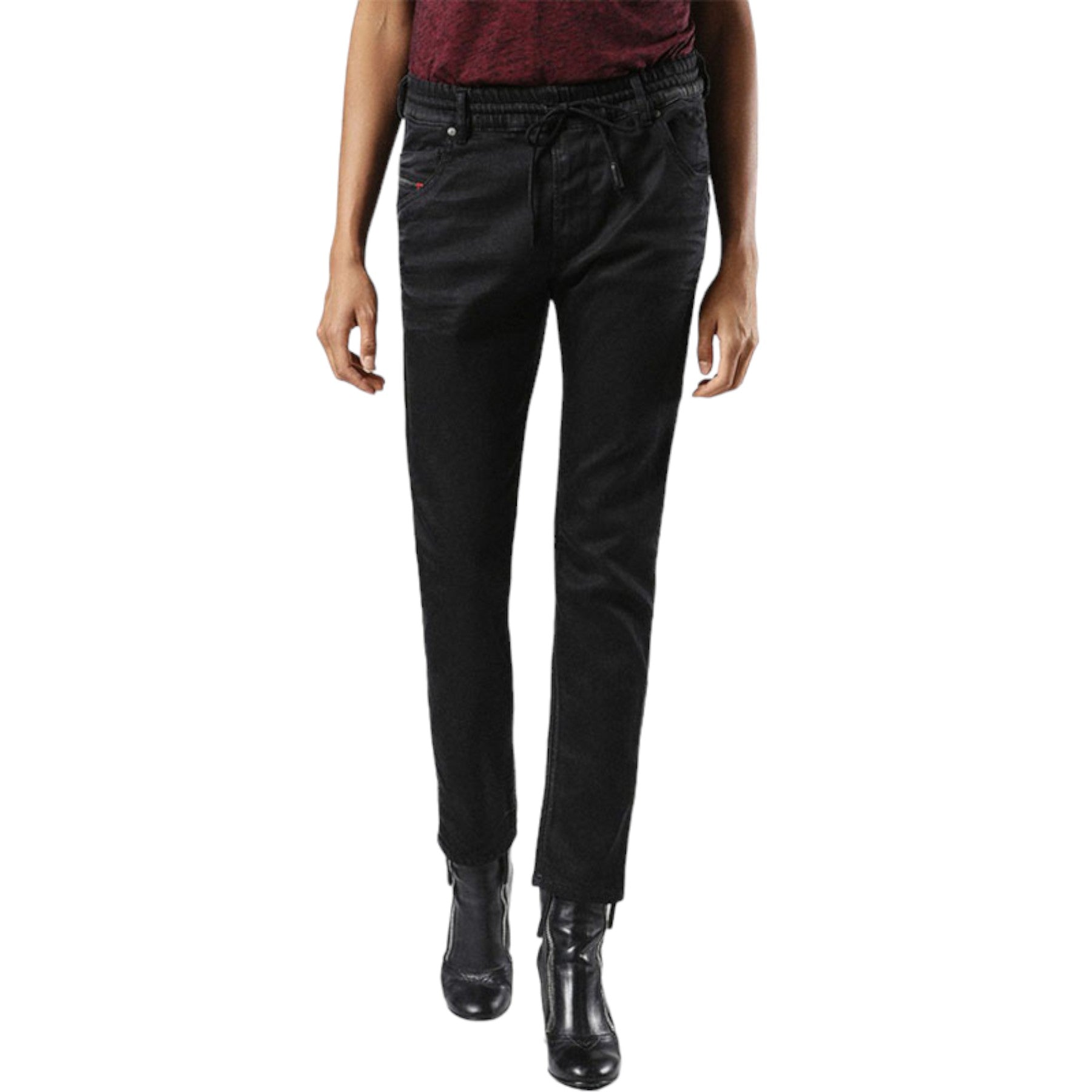 DIESEL KRAILEY NE 0677N Womens Jogg Jeans Slim Fit Skinny Leg Sweat Denim Pants