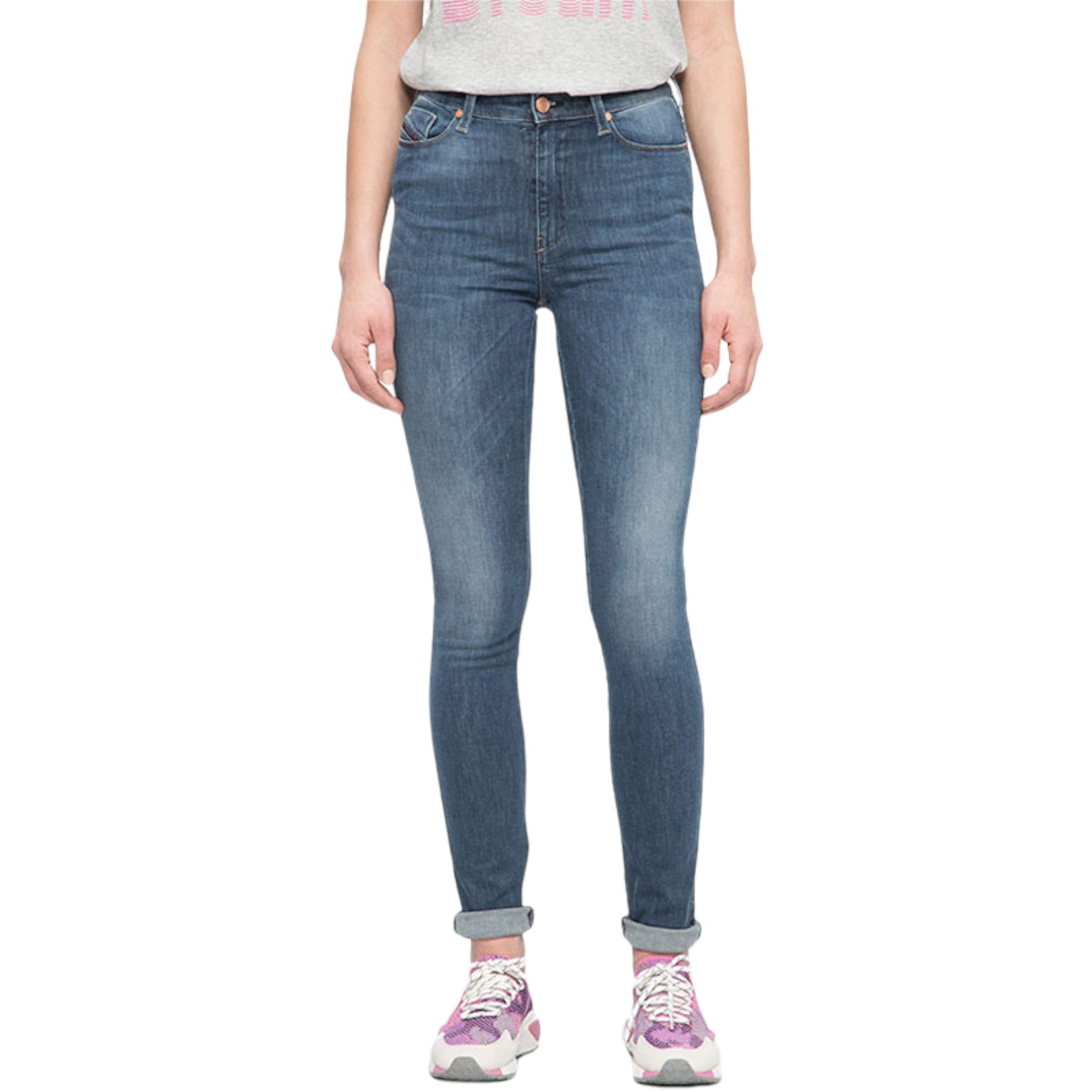 DIESEL SKINZEE 084RY Womens Jeans  Denim  Slim Fit Stretch Skinny Leg Jogg Pant