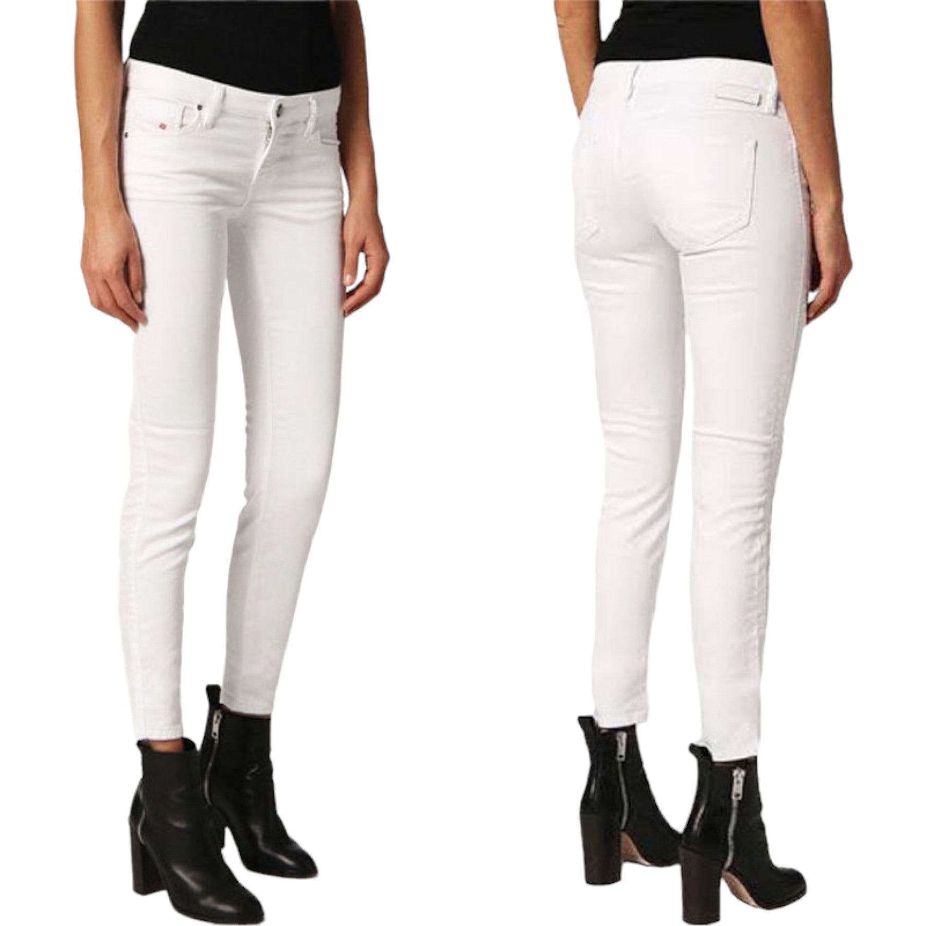 DIESEL GRACEY 0684U Womens Jeans Slim Fit Denim Stretch Sweat Jogg Pants NEW