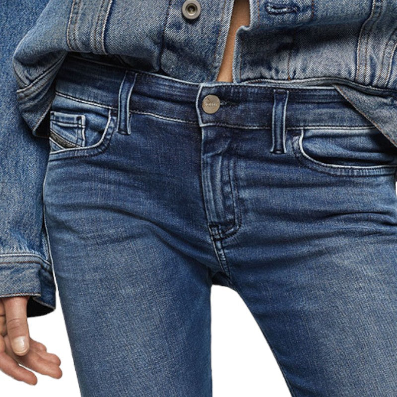 DIESEL Slandy 084NM Womens Jogg Jeans Denim Slim Fit Skinny Leg Stretch Pant NEW