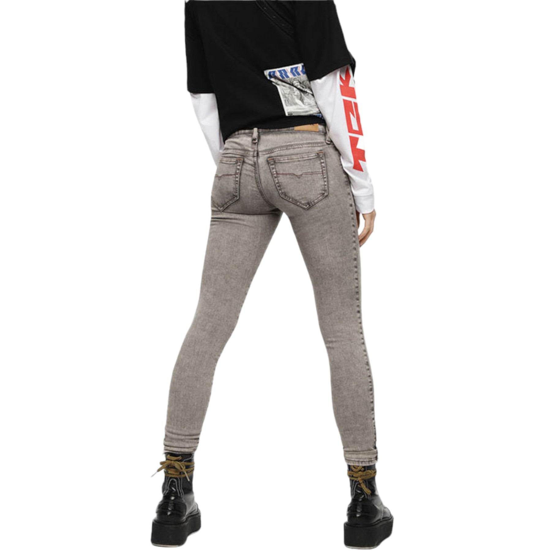 DIESEL Slandy 084UP Womens Jogg Jeans Denim Slim Fit Skinny Leg Stretch Pants