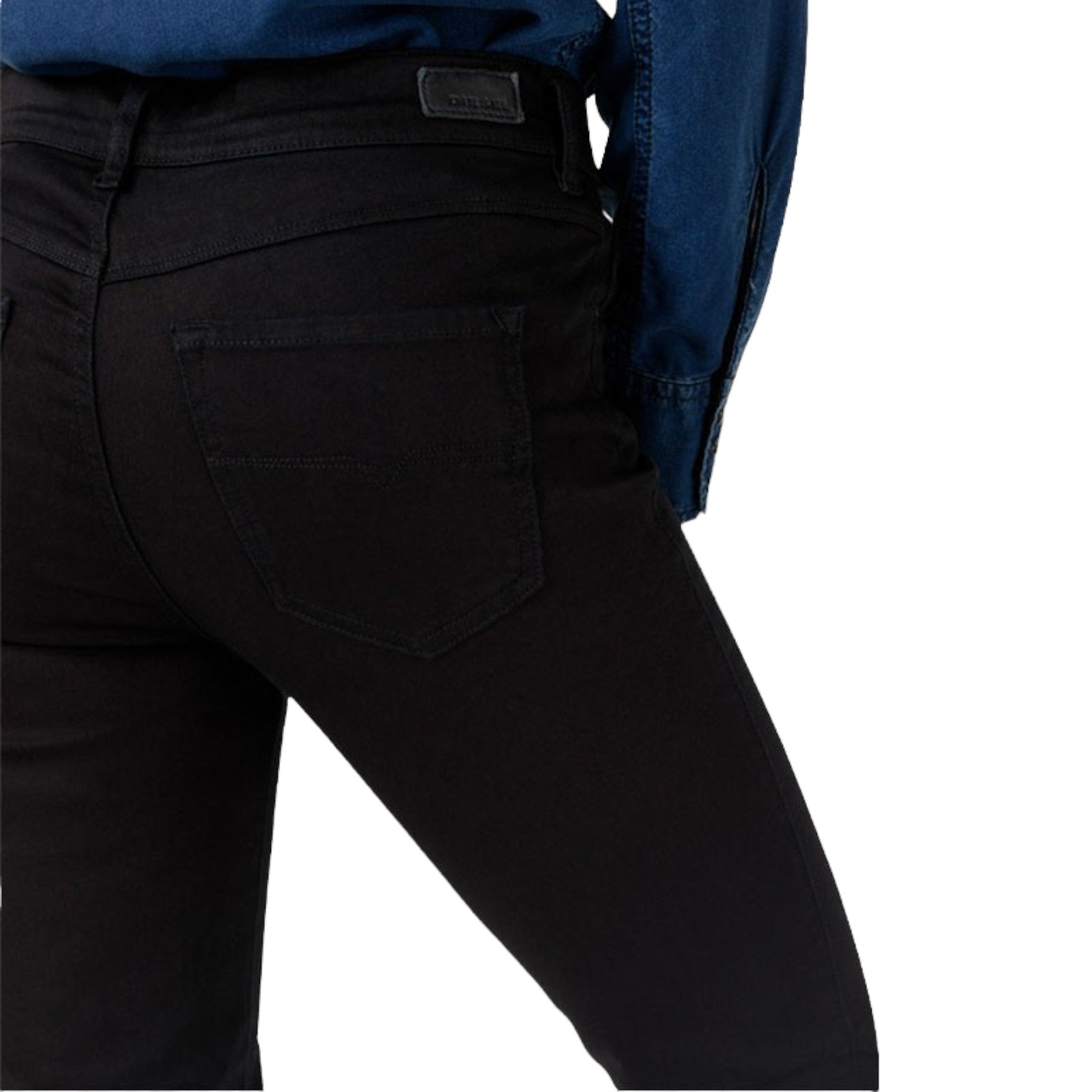 DIESEL SLANDY 0800R Womens Jeans Denim Casual Pants Slim Fit Black Trousers NEW