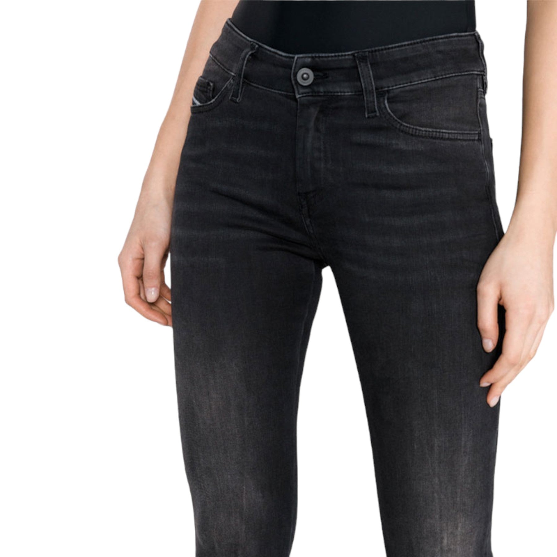 DIESEL Slandy 069BU Womens Denim Jeans Slim Fit Skinny Casual Stretch Pants W26