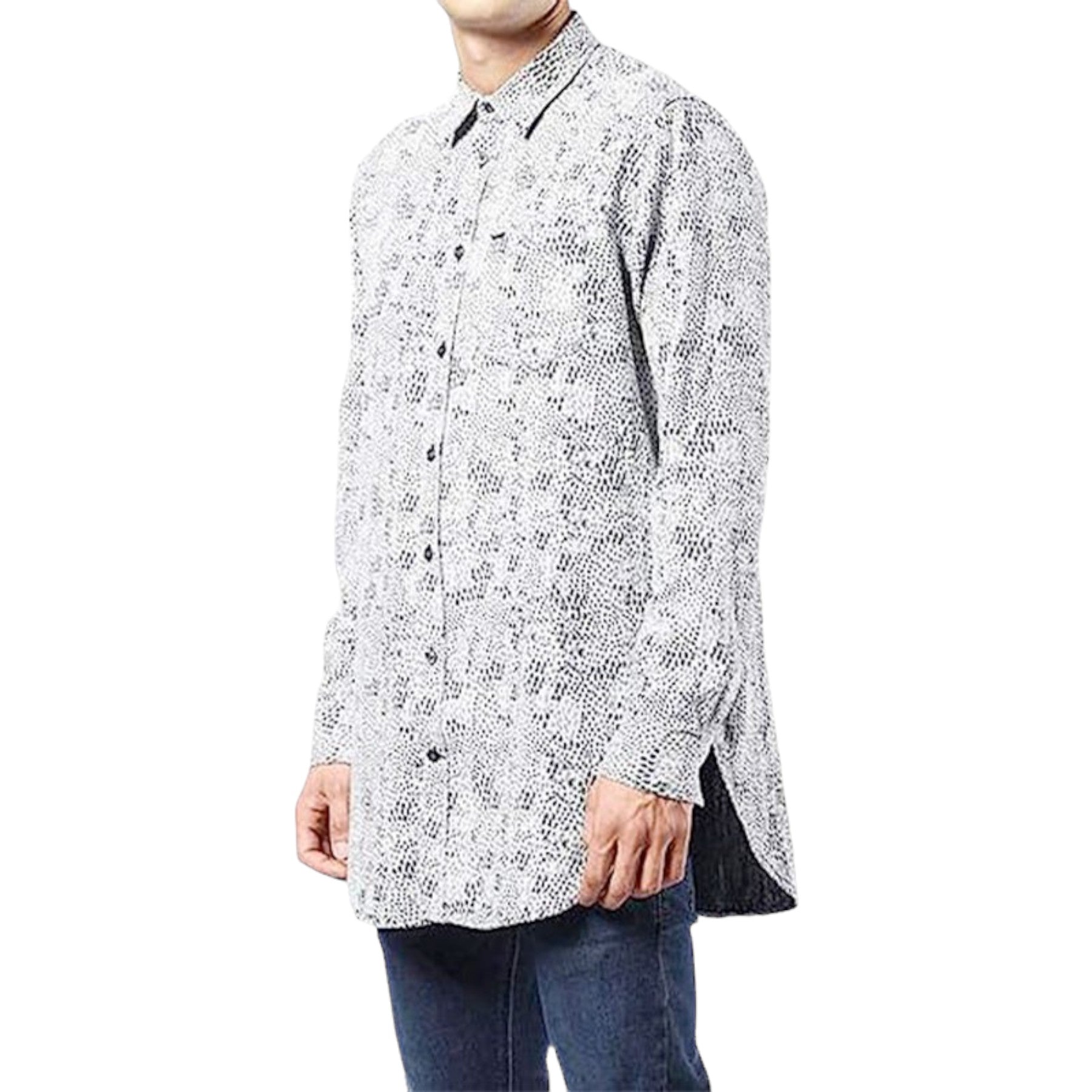 DIESEL S FILTY 0NANE Mens Shirt Long Sleeve Regular Fit Soft Cotton Camicia NEW