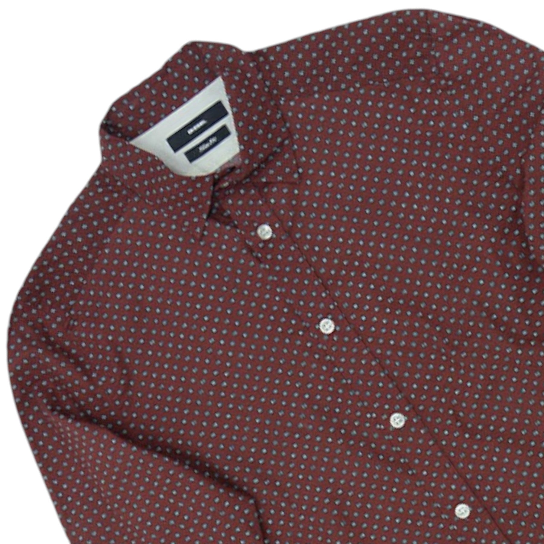 DIESEL S BLANCA 0WALH Mens Shirts Long Sleeve Slim Fit Camicia Cotton Shirt NEW