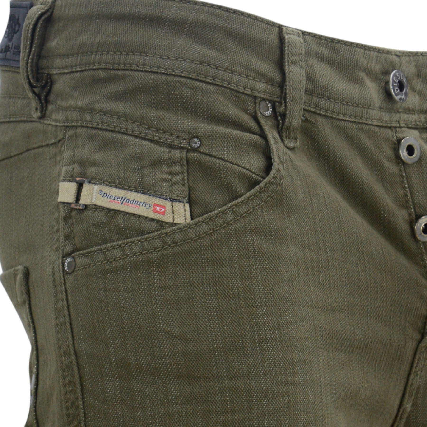 DIESEL BELTHER 0837L Mens Jeans Tapered Leg Casual Regular Slim Fit Denim Pants