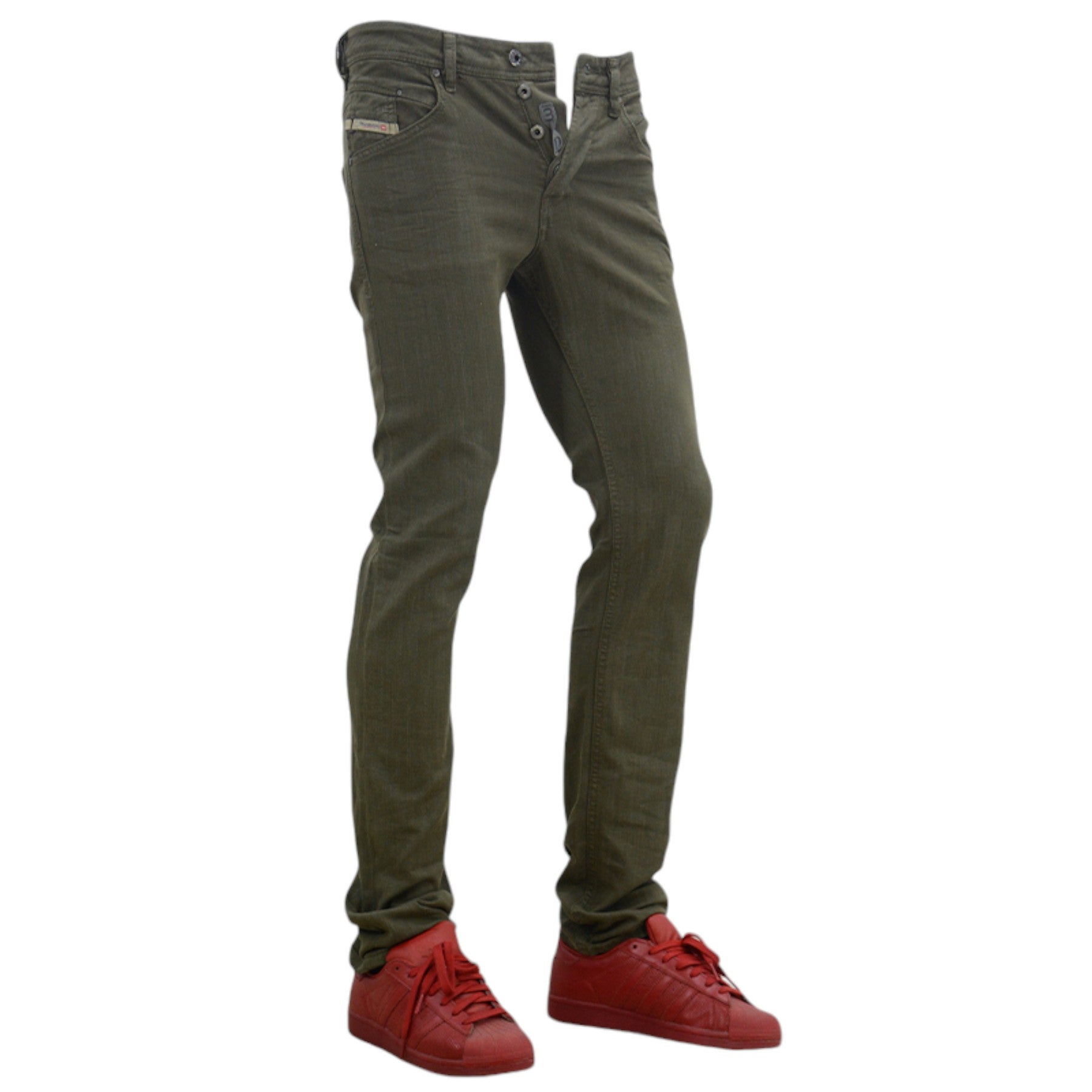 DIESEL BELTHER 0837L Mens Jeans Tapered Leg Casual Regular Slim Fit Denim Pants