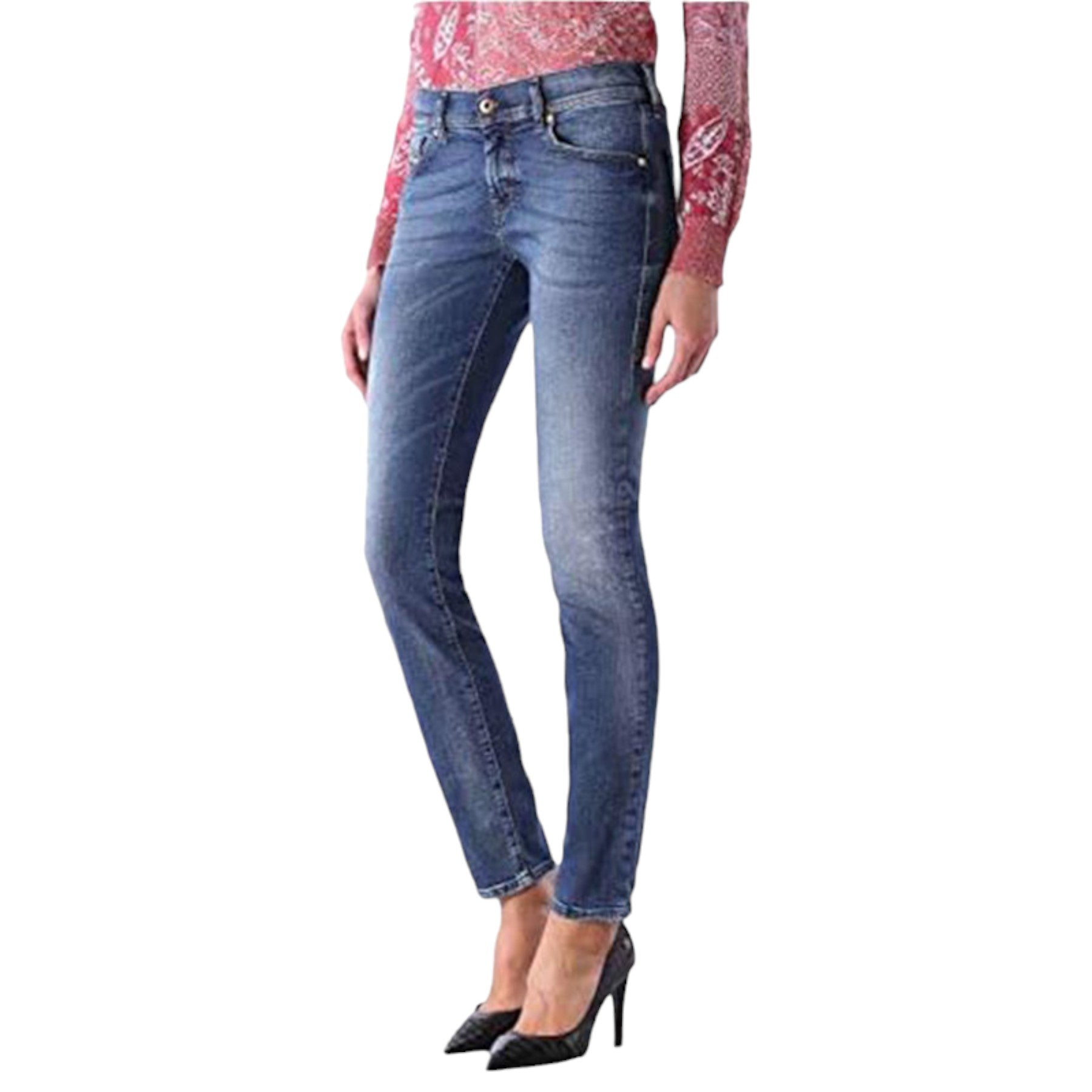 DIESEL GRUPEE NE 0674Z Womens Denim Jeans Skinny Leg Stretchy Jogg Pants New W25