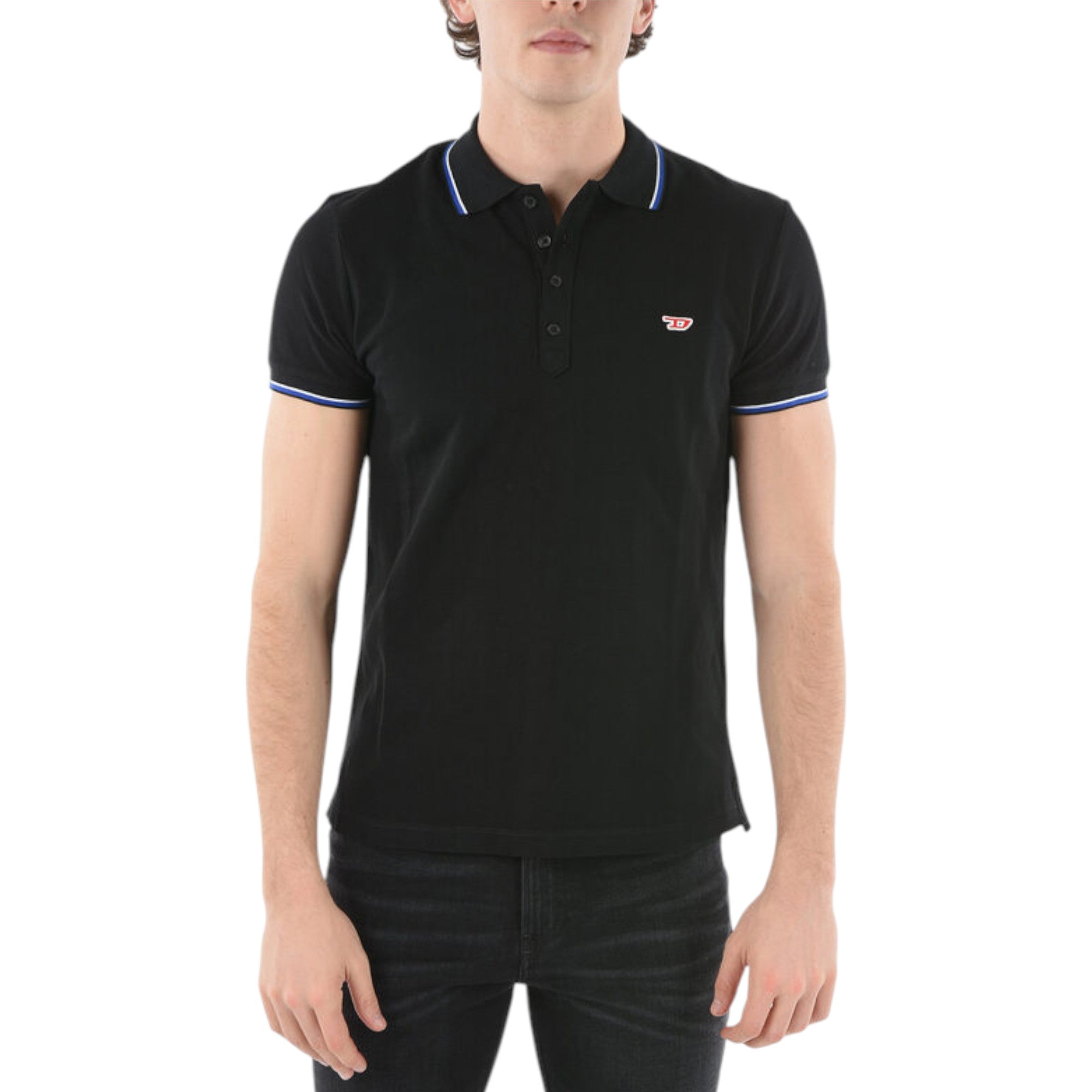 DIESEL T RANDY 0MXZA Mens Polo T Shirts Short Sleeve Classic Cotton Golf Tee NEW