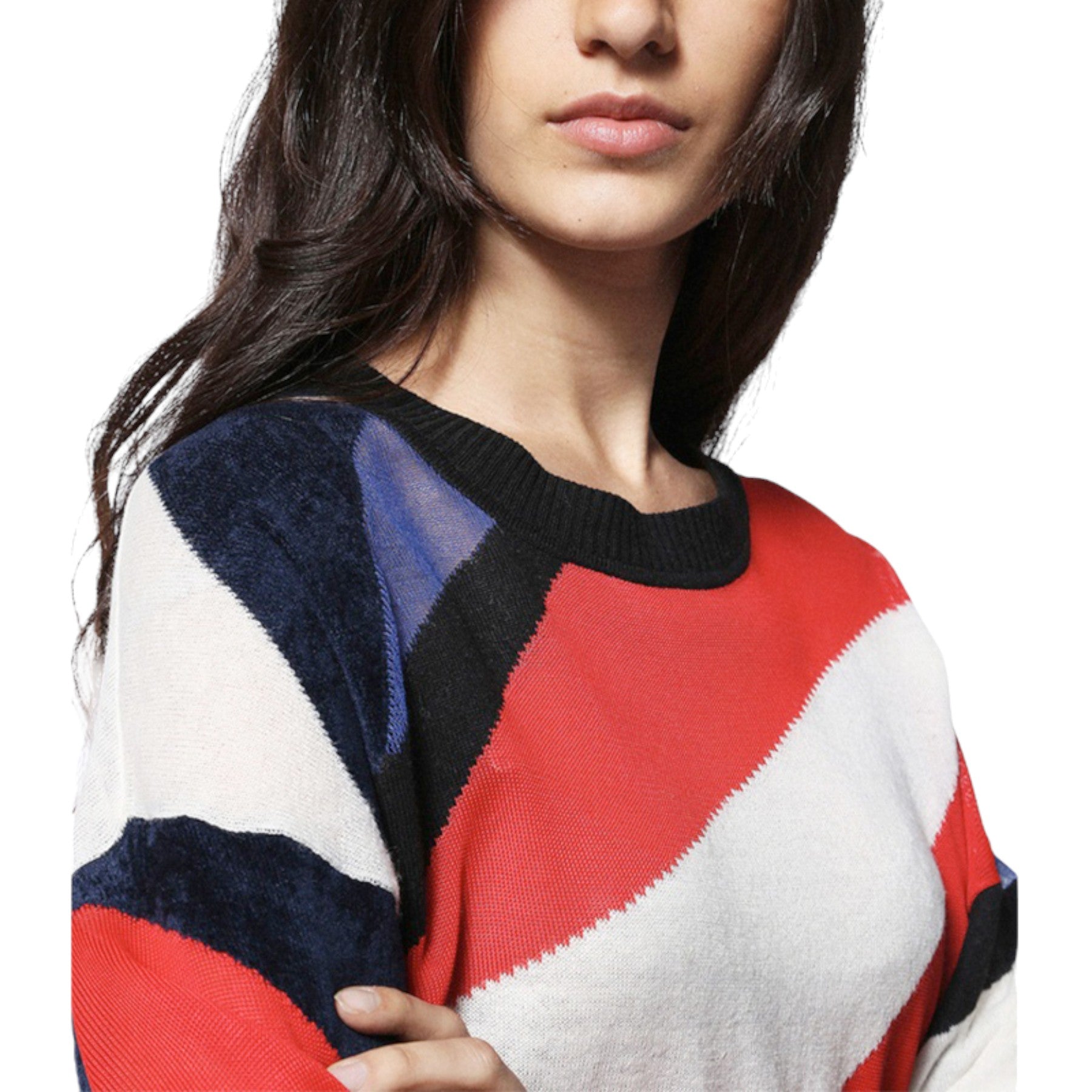 DIESEL M BLANCA 0CANZ Womens Sweater Long Sleeve Pullover Ribbed Cardigan Tops