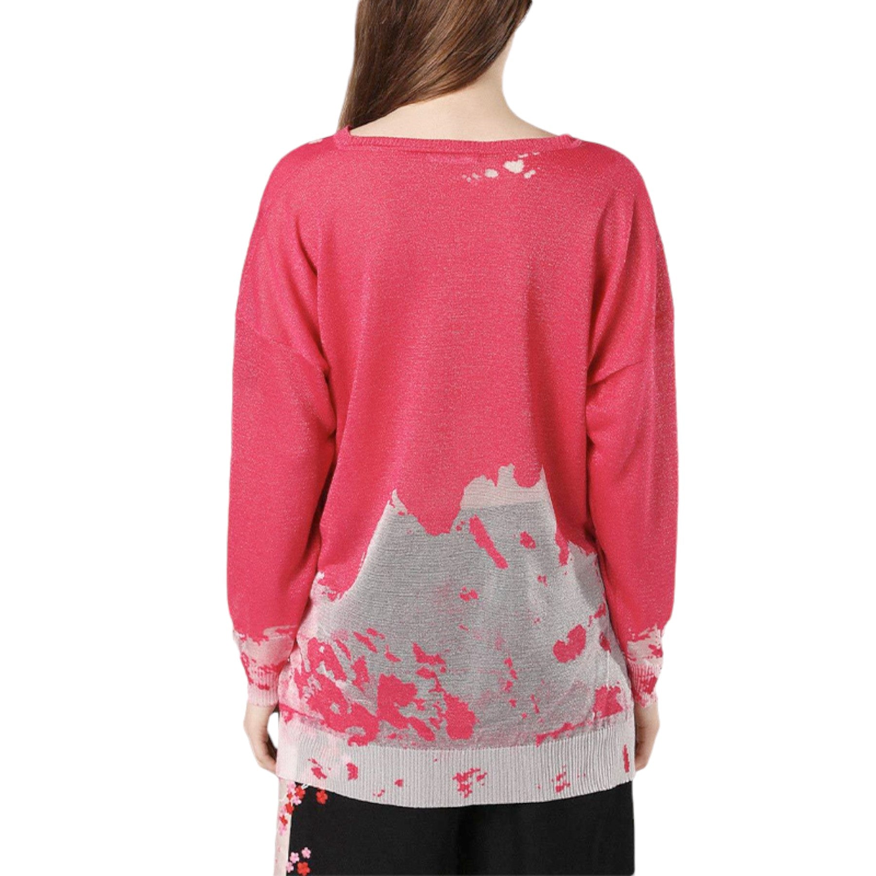 DIESEL M SPOTS Womens Sweater Long Sleeve Pullover V Neck Jumper Casual Top NEW